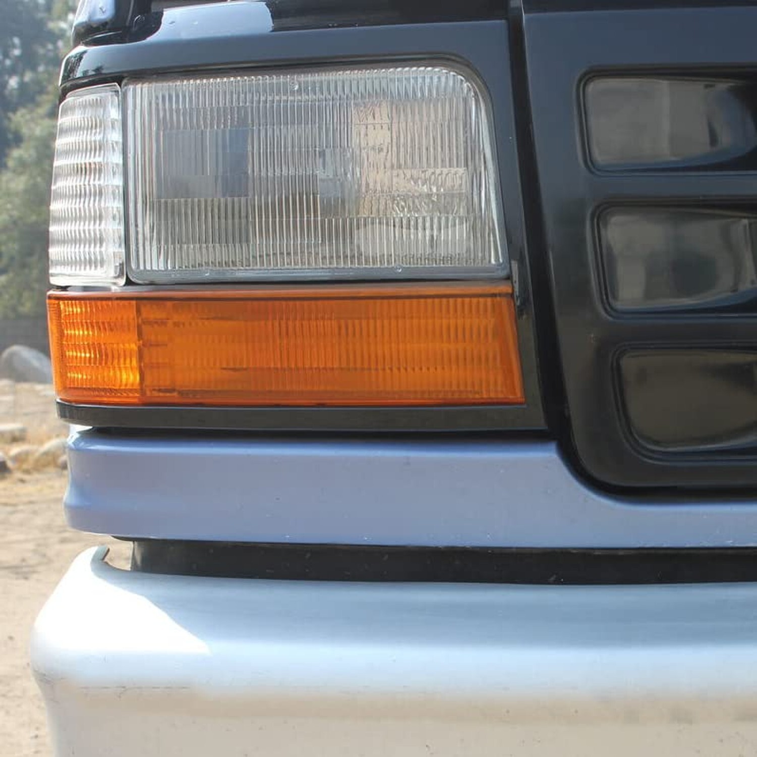 ECOTRIC Headlights Headlamps Trim Bezel Black Compatible with 1992-1997 F250 …