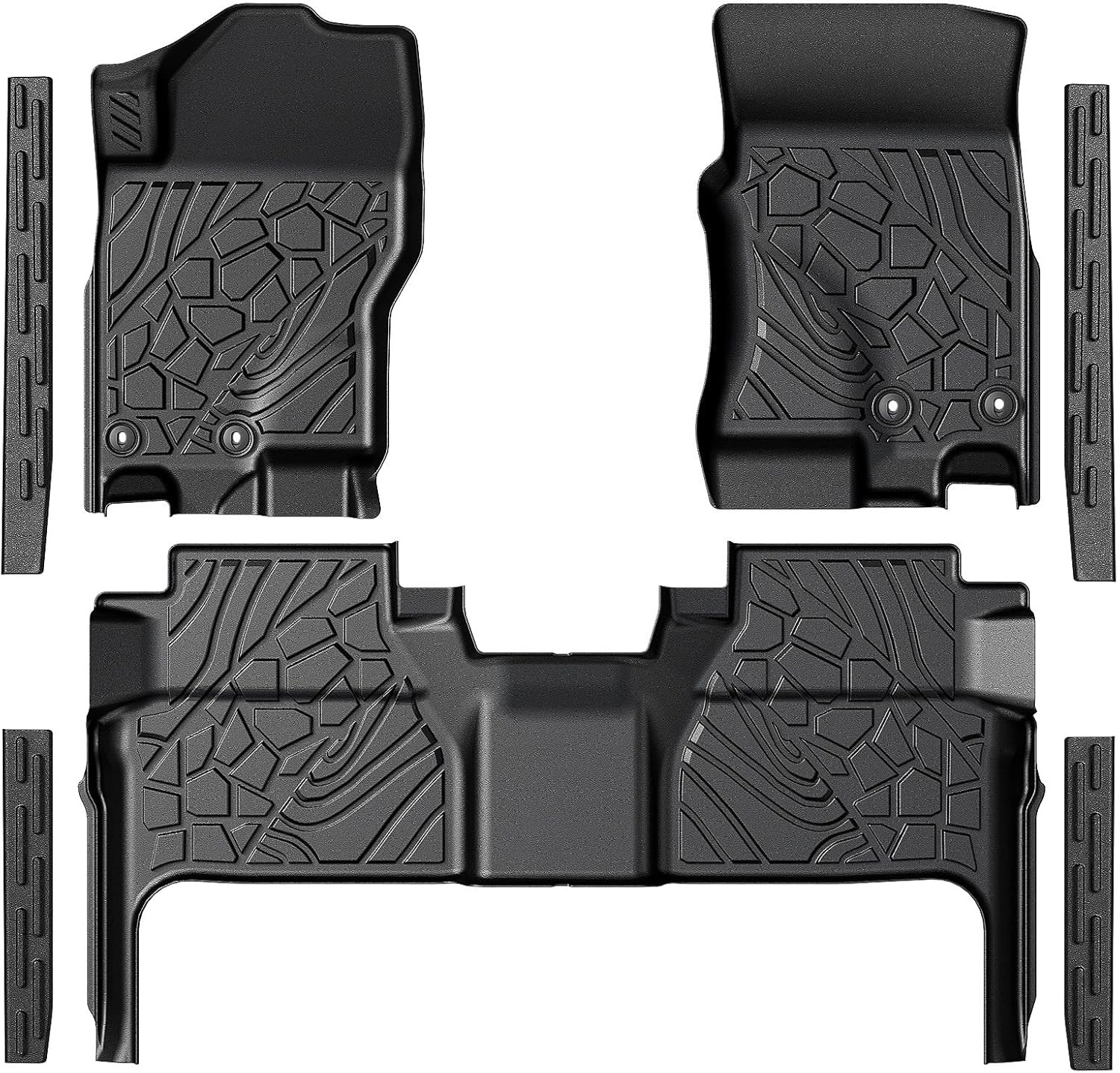 Floor Mats for 2022-2025 2026 Nissan Frontier Crew Cab (Not for 2nd Row with Und