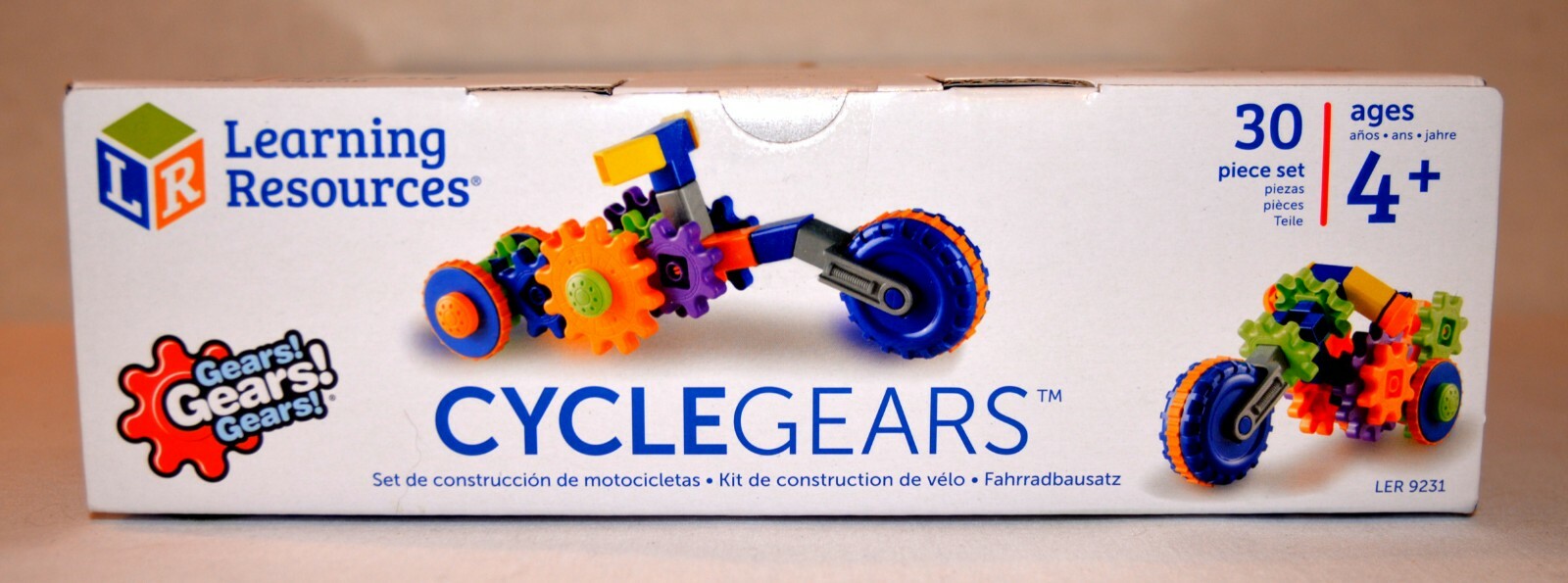 Learning Resources – CycleGears – 30-Piece Motorcycle Building Set – New/Sealed