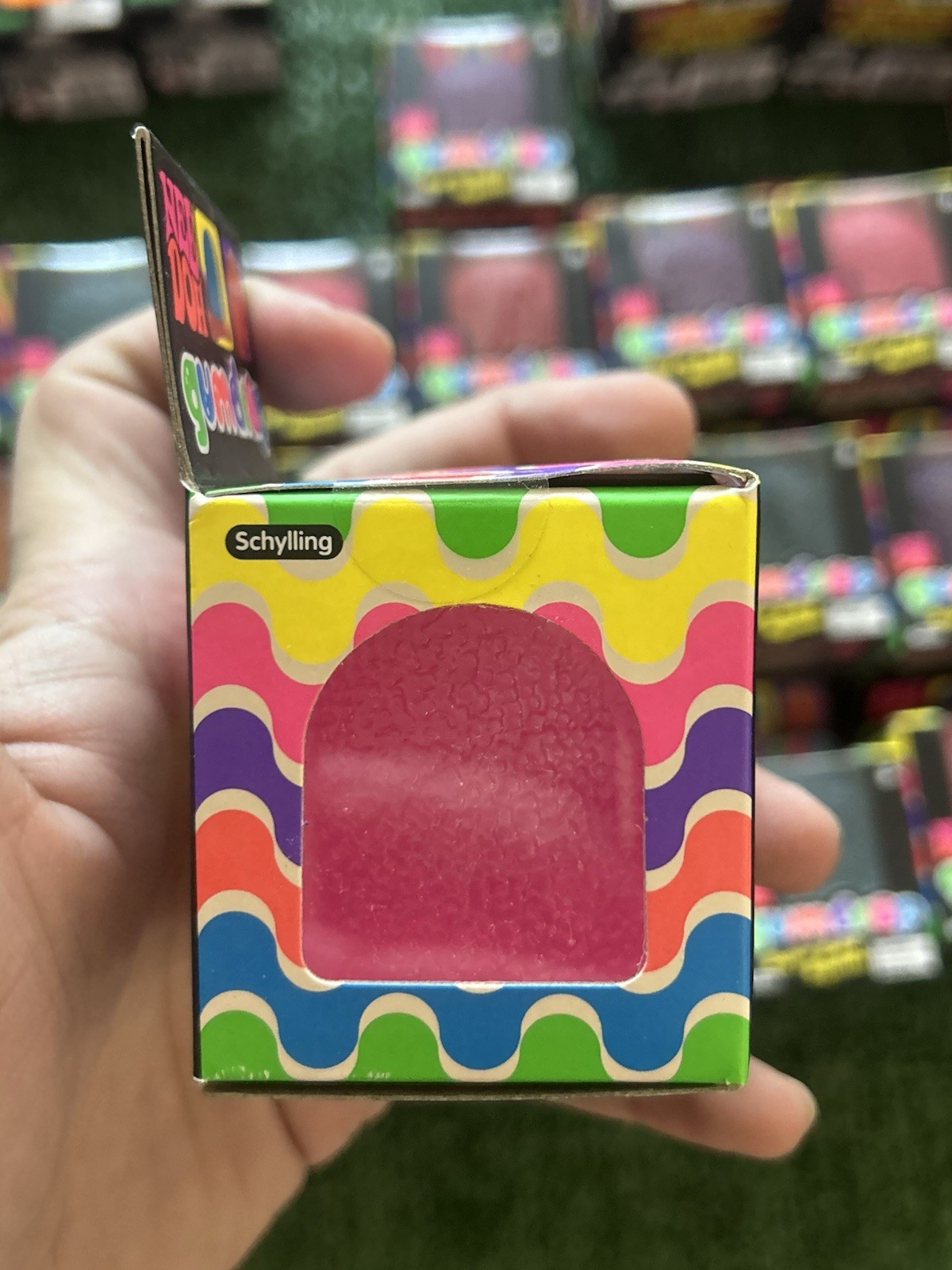 Schylling Authentic Nee Doh Gumdrop Super Solid Squish Pink With Reciept