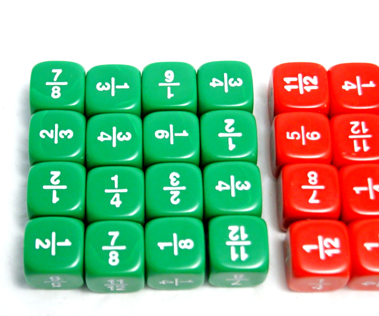 48 Fraction Dice 4th Grade Educational Small Group Game Activity Homeschool