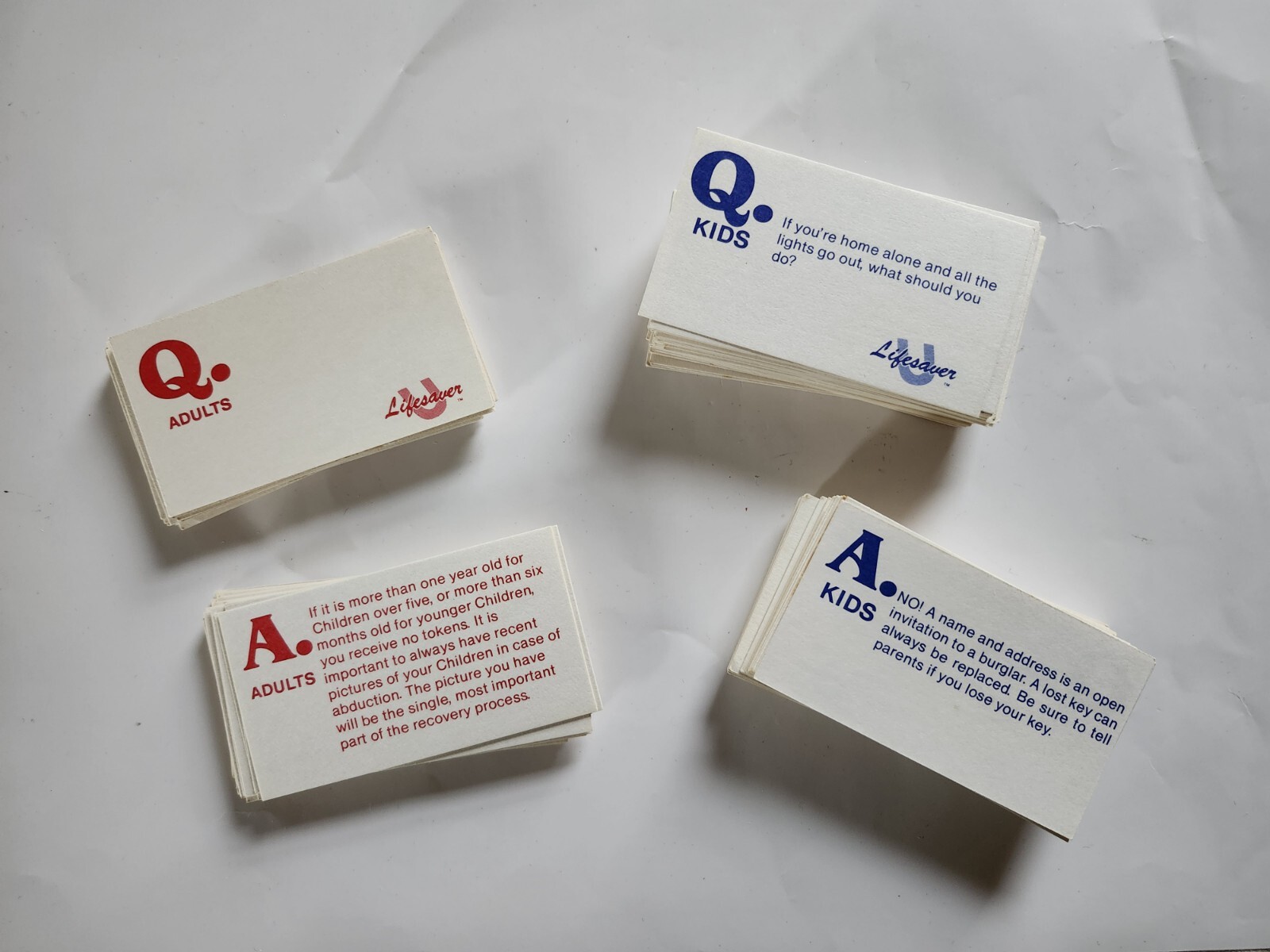 1985 Ungame Lifesaver Game. Parents teach your child safety.