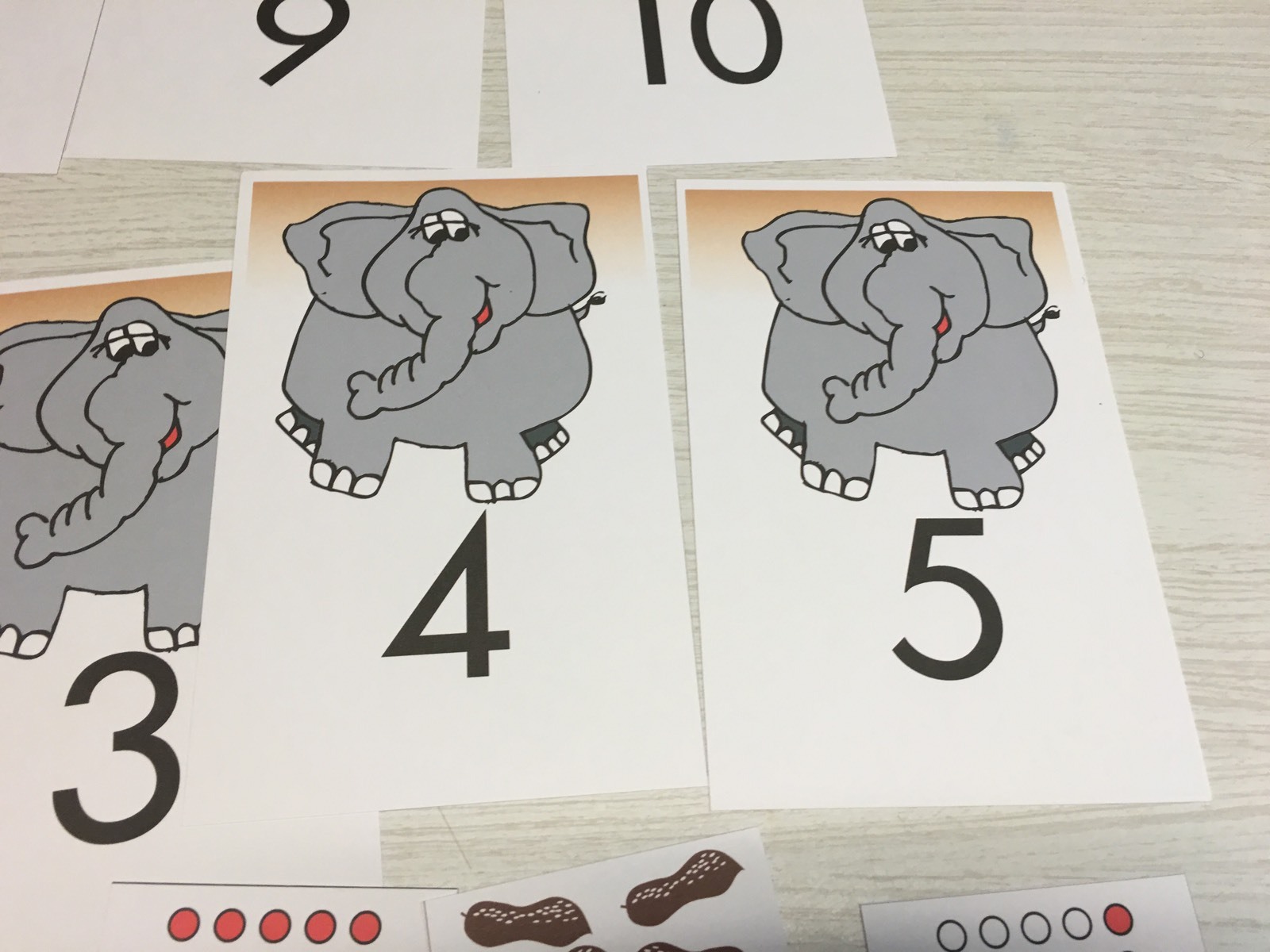 Peanuts For Elephants Learning Center- Math Mats MATS – Laminated Mats