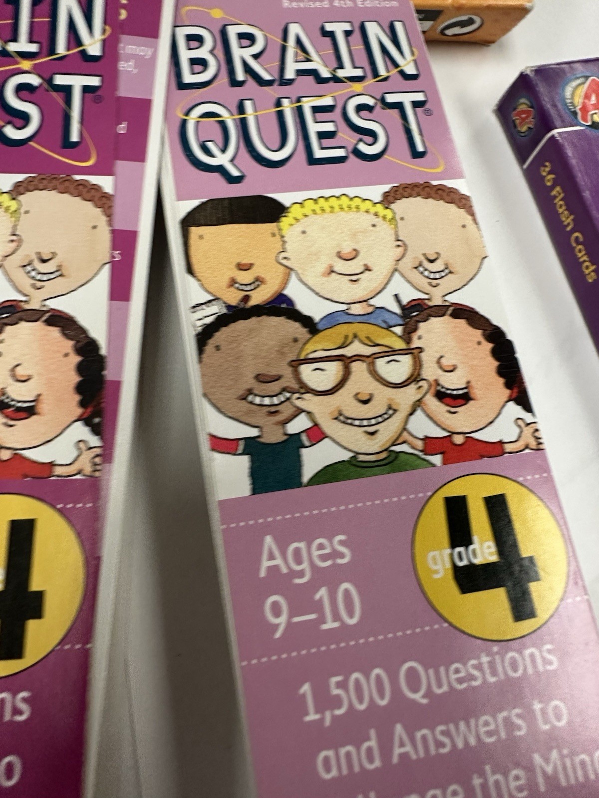 Educational Math Flash Cards & Card Games Lot – Brain Quest, Mad Gab
