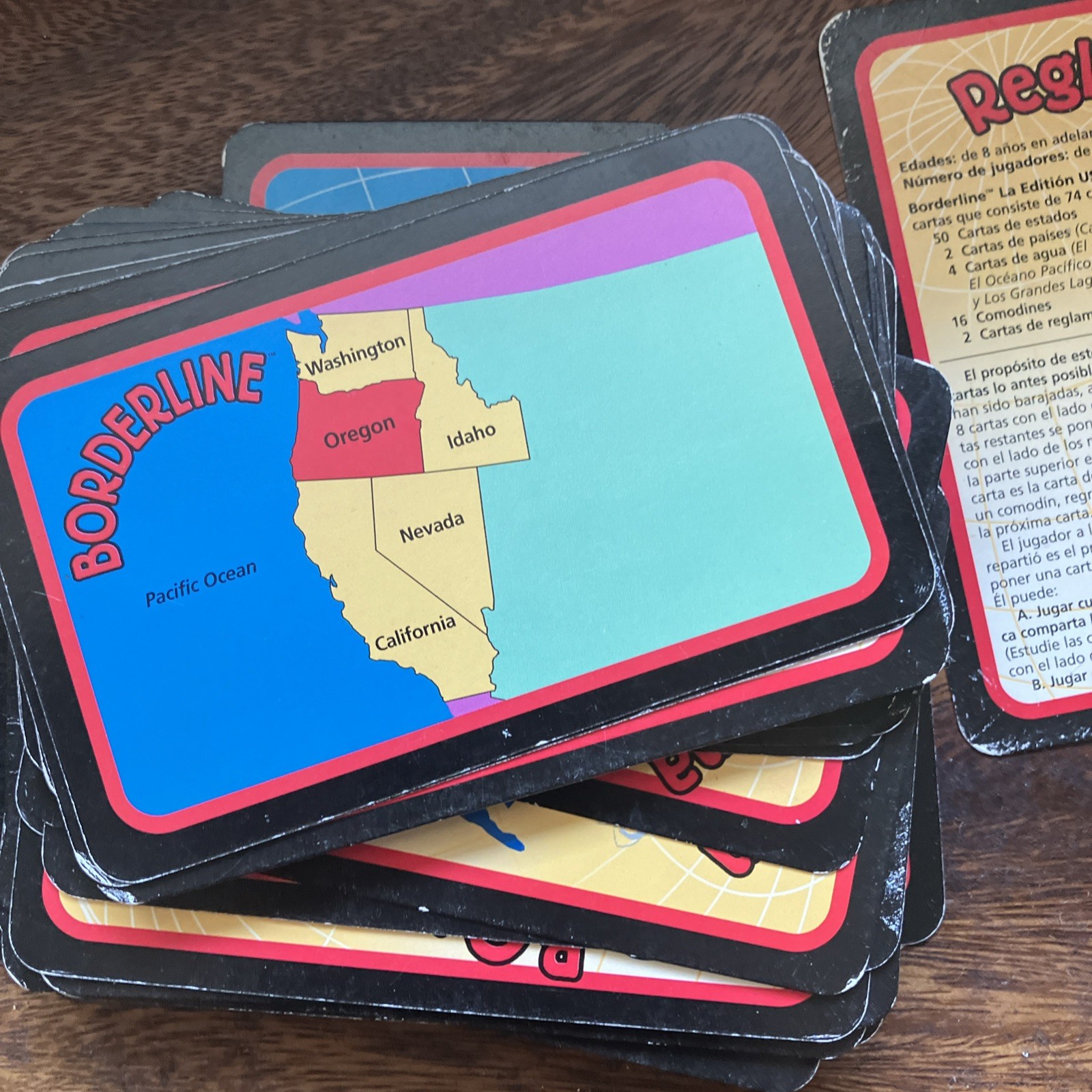 Borderline Games USA Edition Vintage Geography Card Game