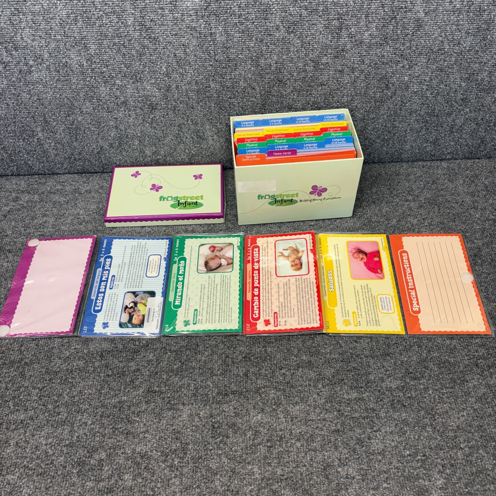 Frog Street Infant Photo Activity Cards Set 0-18 Months Home School Curriculum