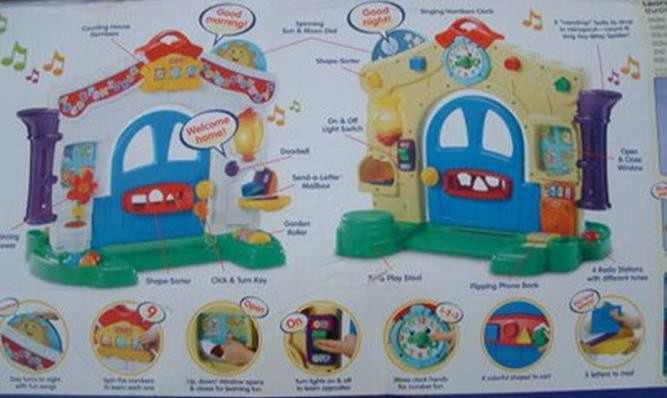 Fisher-Price LAUGH & LEARN LEARNING HOME, Electronic ABC 123 Toy, Baby/Toddler