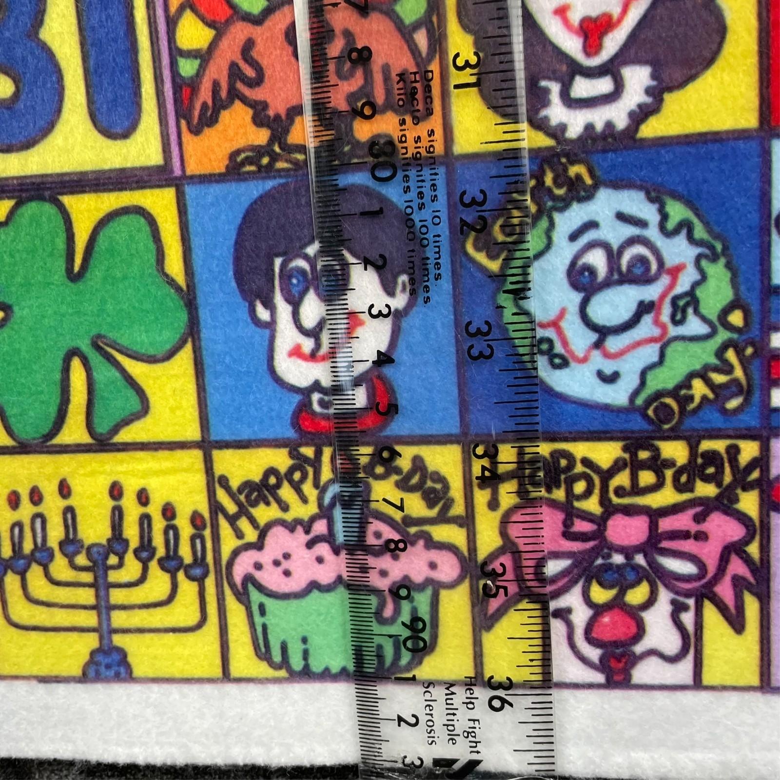 Vintage Story Teller See Touch Learn Felt Sheet Uncut 31×37 Approx