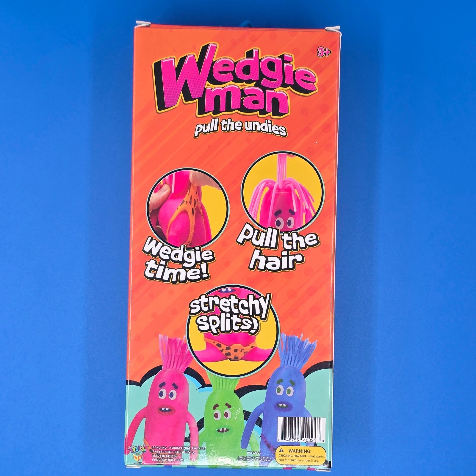 Viral TikTok Wedgie Man – Squishy Fidget Toy – NIB – Pick your Color