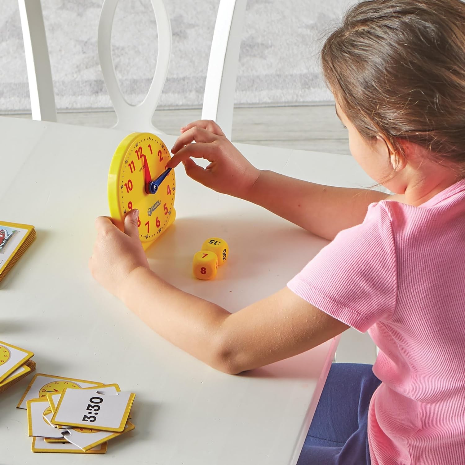 Learning Resources Time Activity Set – 41 Pieces, Ages 5+,Clock for Teaching…