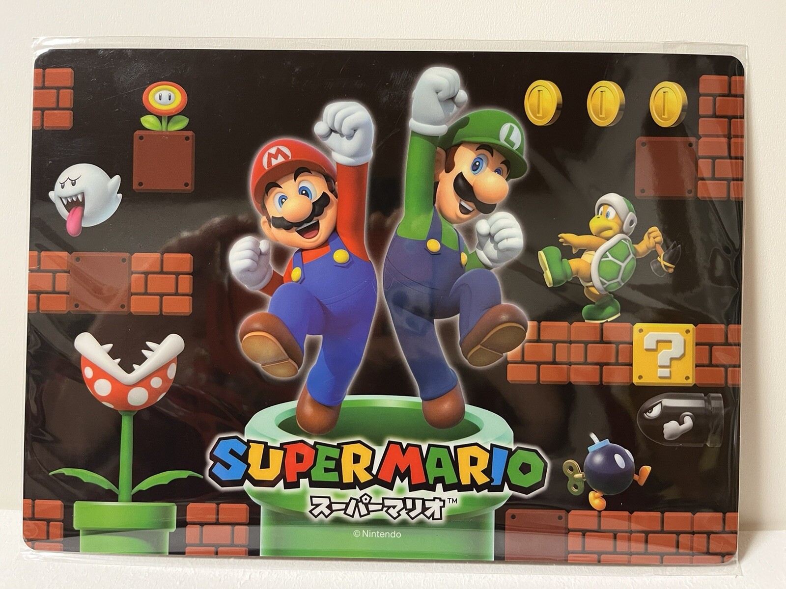 Super Mario Pencil Eraser Underlay Pencil cap Mitsubishi Pencil Made in Japan