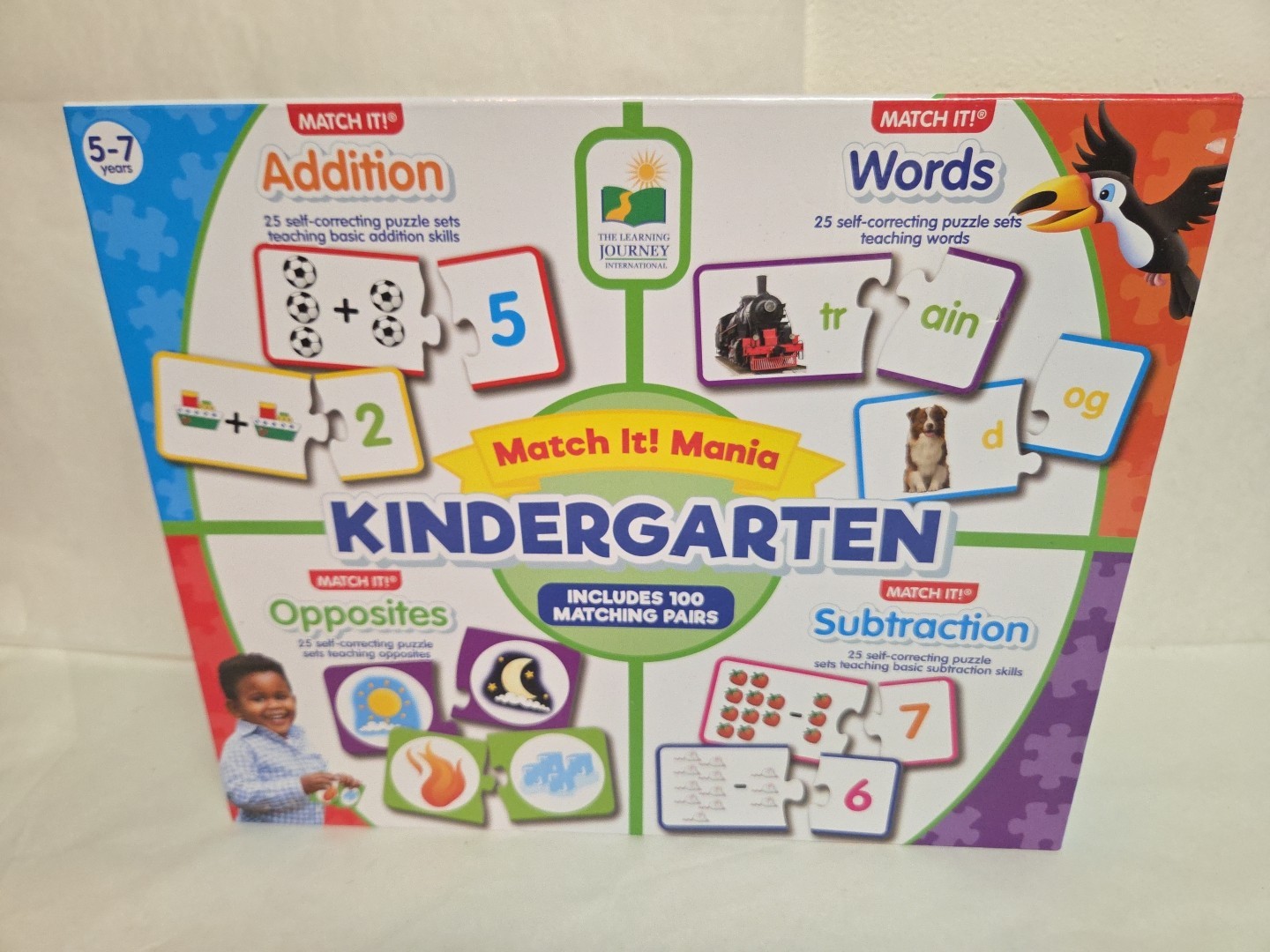 The Learning Journey Match It Mania Kindergarten Age 5-7 Years Flash Card Sets