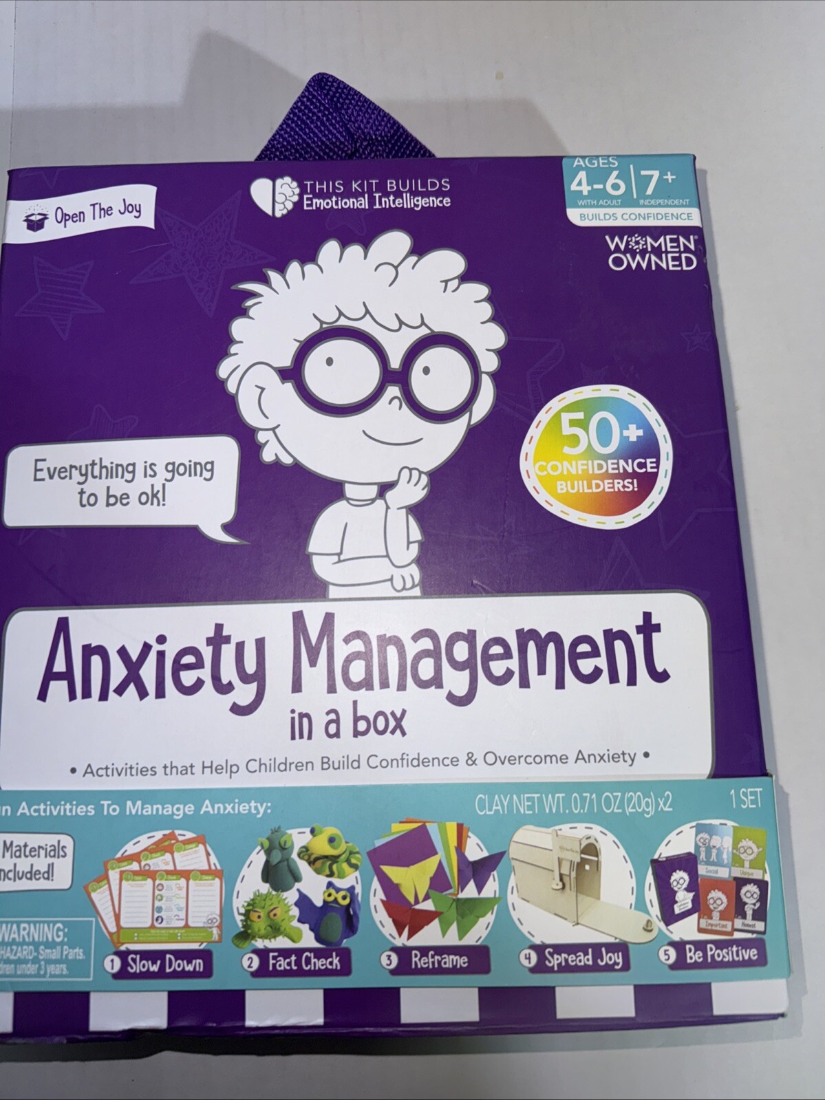 Open The Joy Anxiety Management Box for Kids