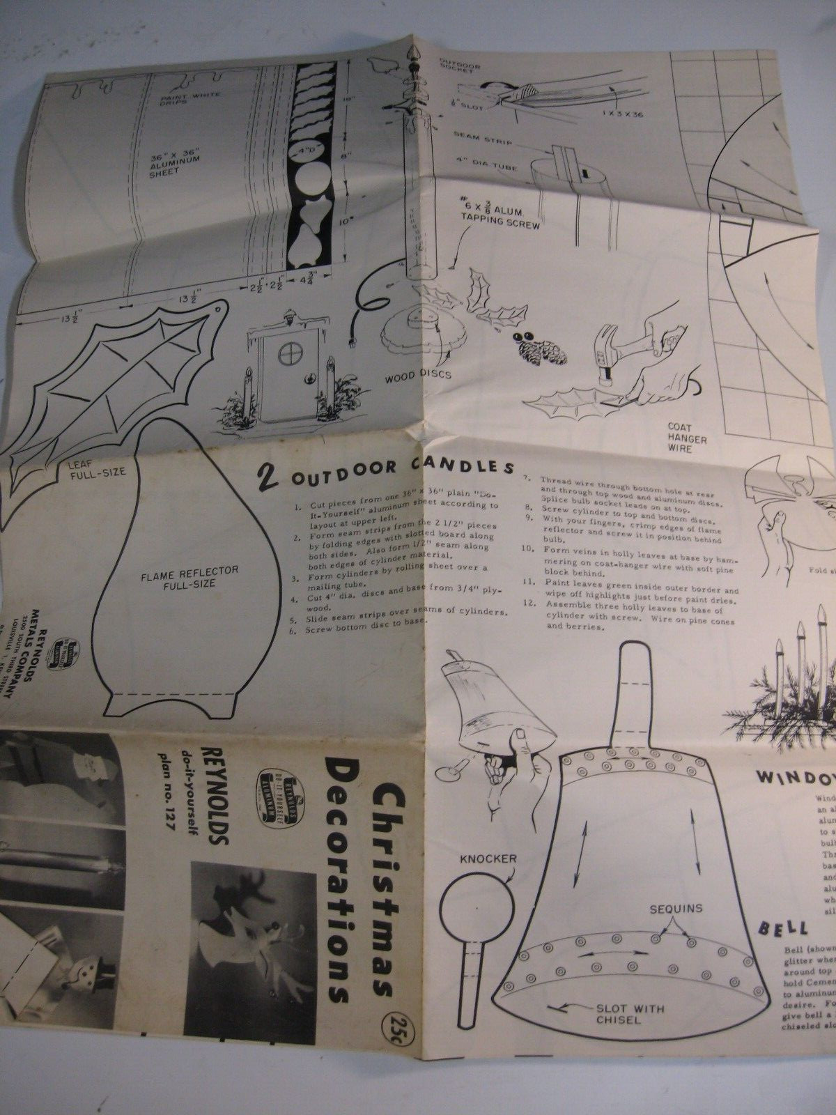 Do-it-yourself Plans for Christmas Toys and Decorations Reynolds 1953