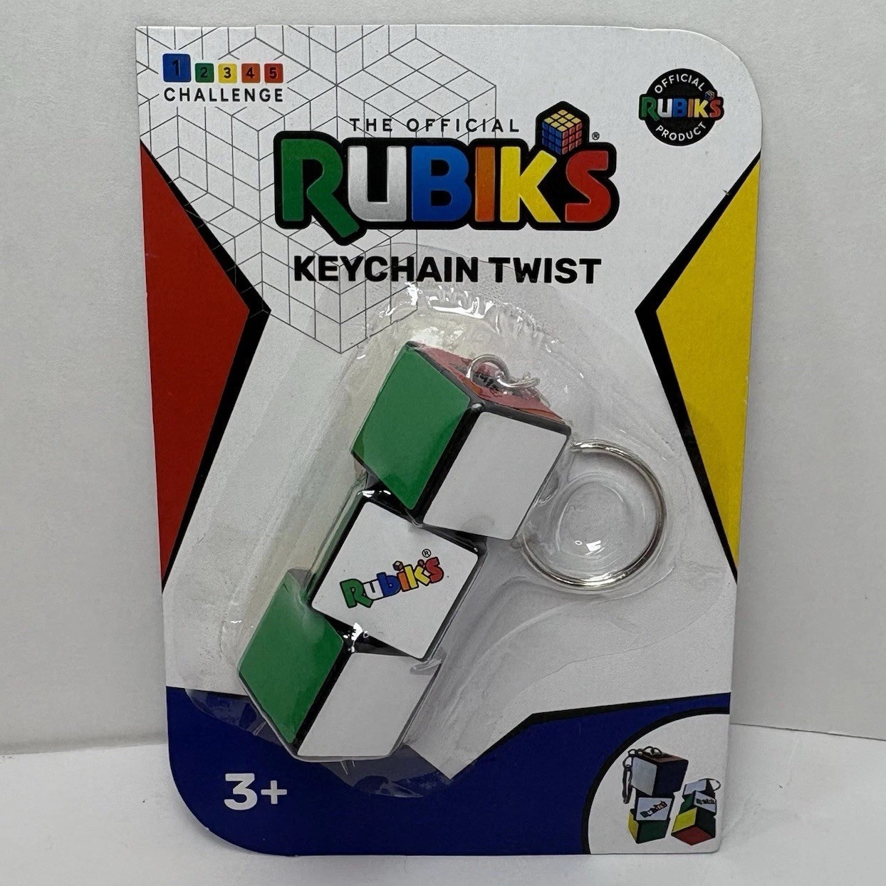 Rubik’s Fidget Collectible Keychain Twist Toy New
