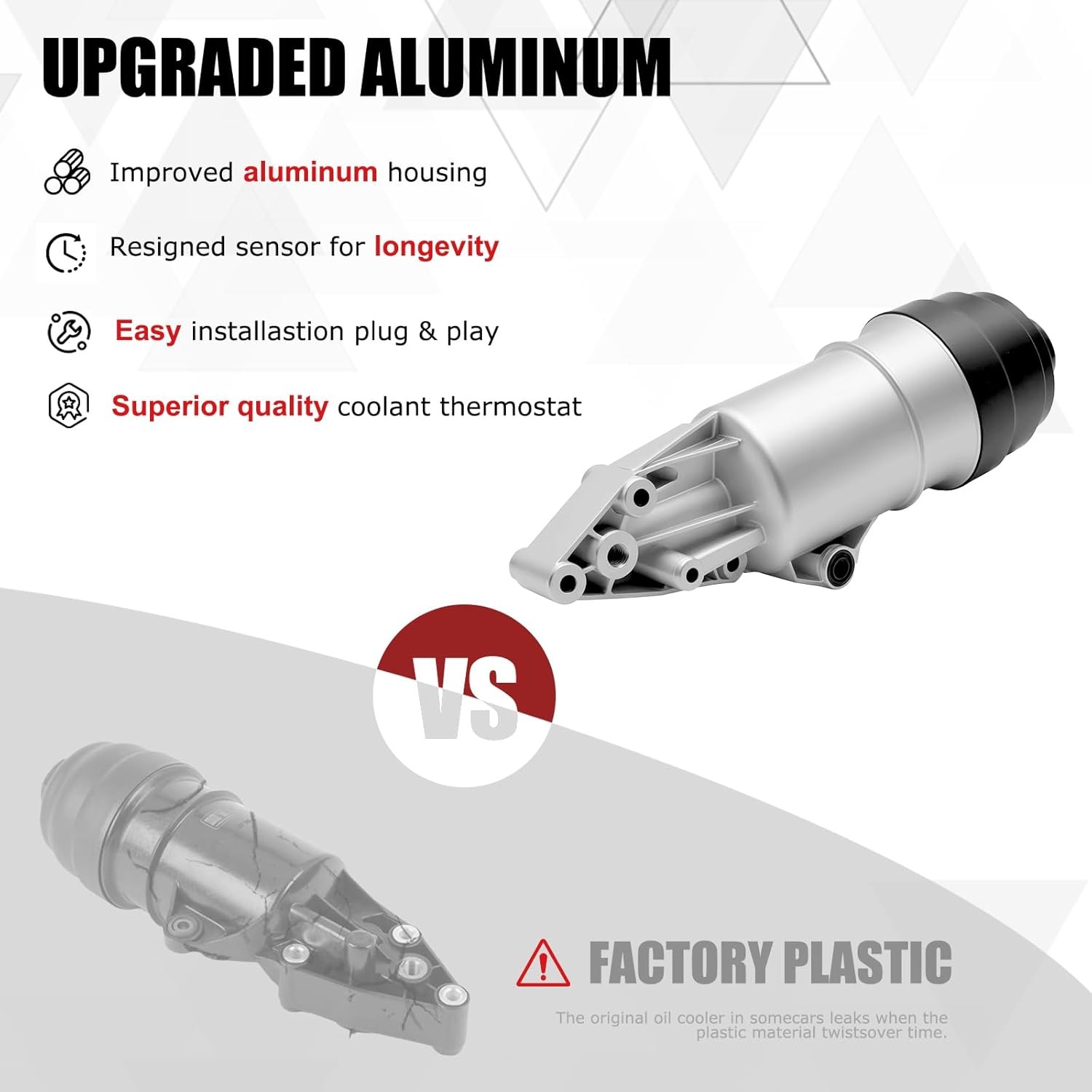 Aluminum Oil Filter Housing Assembly for Audi A4 A5 A6 A7 A8 Q5 Q7 S4 S5