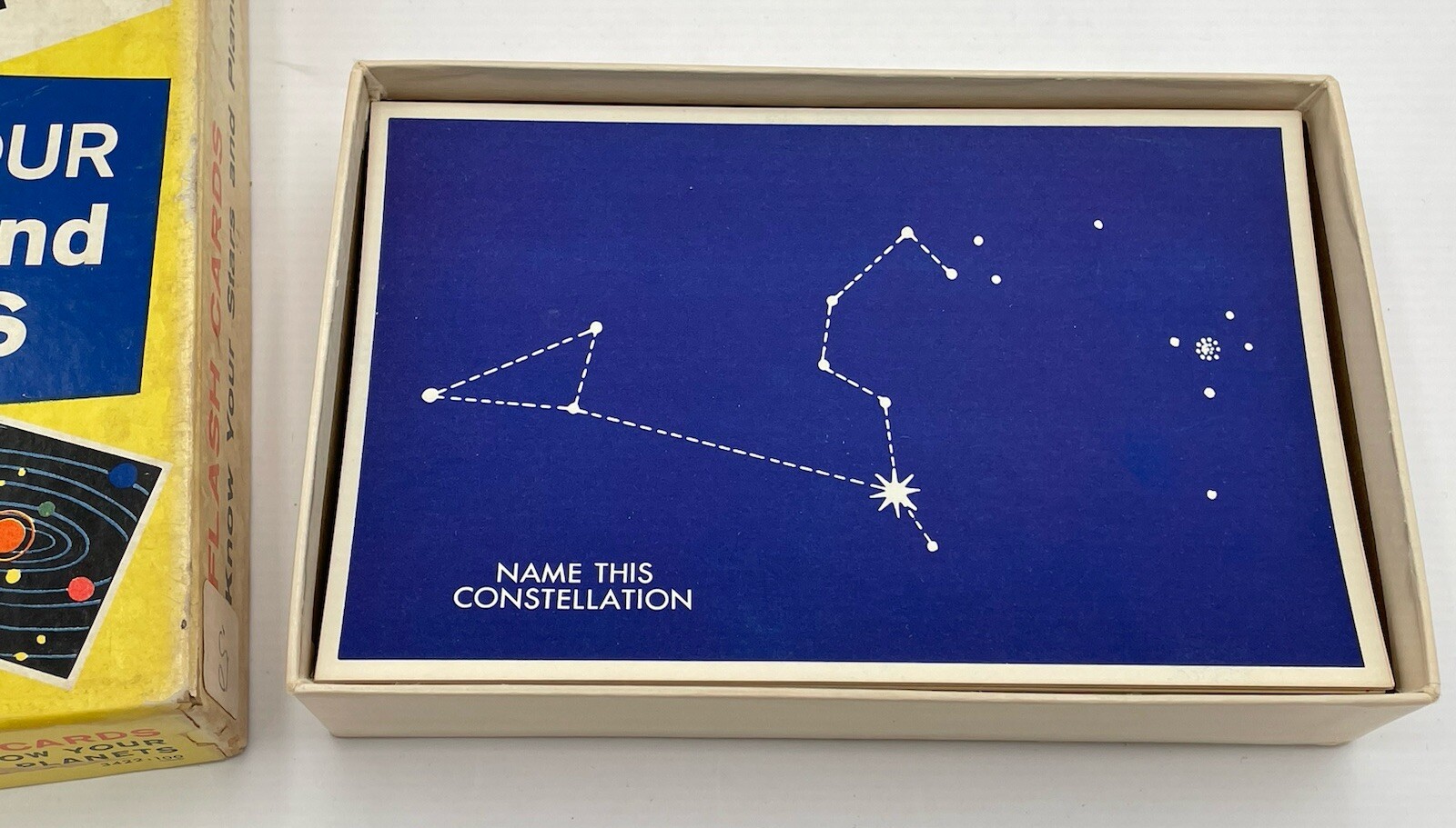 Vintage Rand McNally KNOW YOUR STARS and PLANETS Flash Cards Game 1960