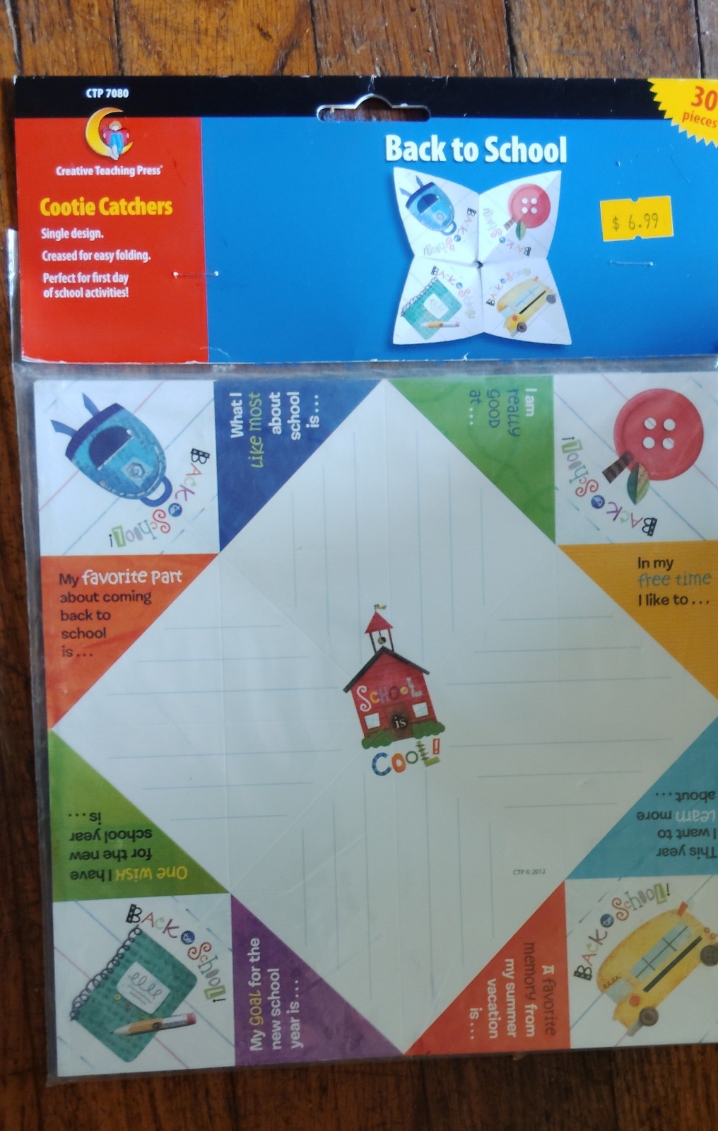 Back To School Activity “Cootie Catchers” Question Answer Easy To Fold 30 In…