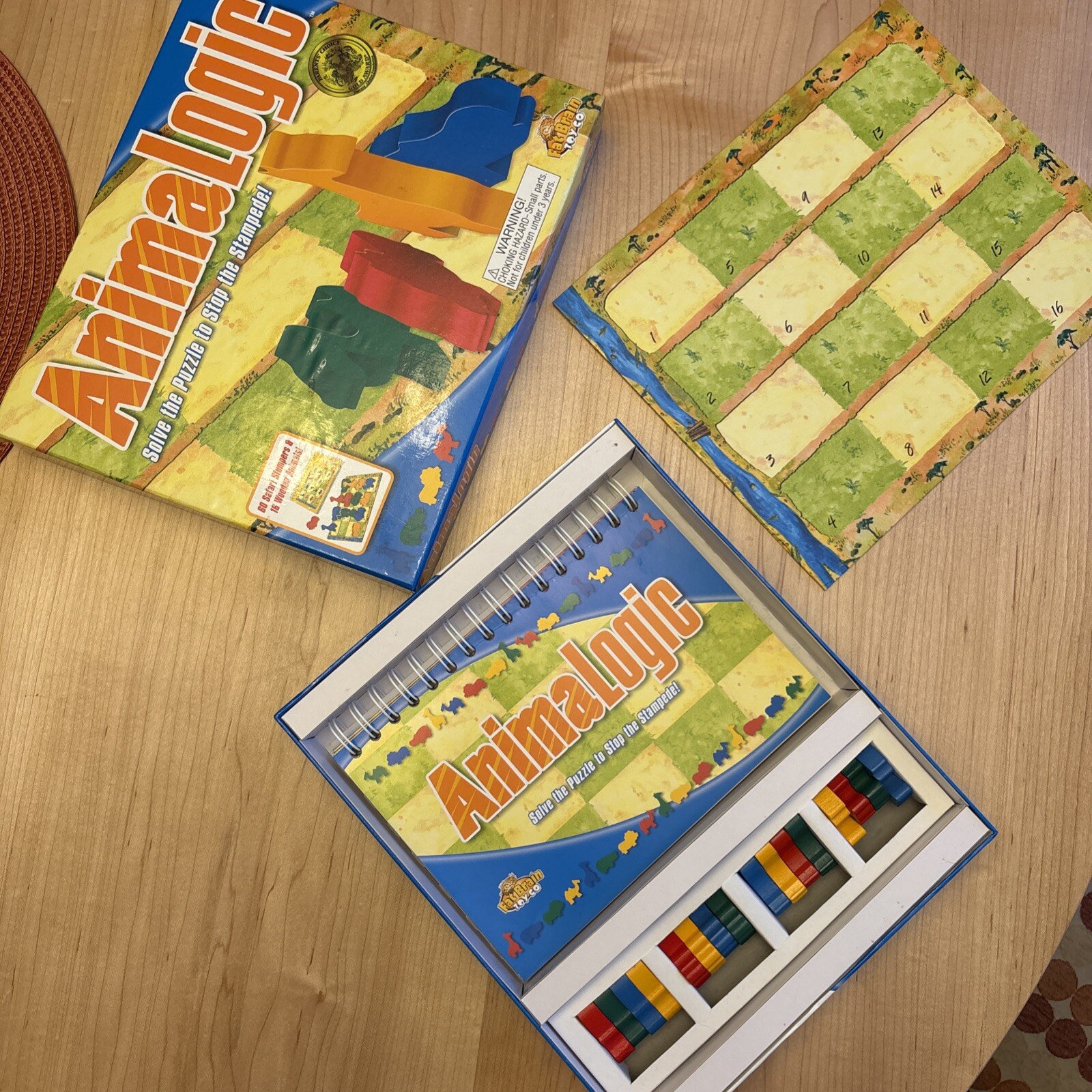 ANIMALOGIC Solve the Puzzle to Stop the Stampede Kids Game – Fat Brain Toy Co