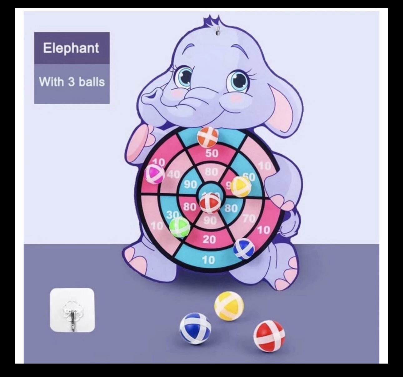 Cartoon Dart Board Sticky Balls Interactive Indoor Game for Family Fun