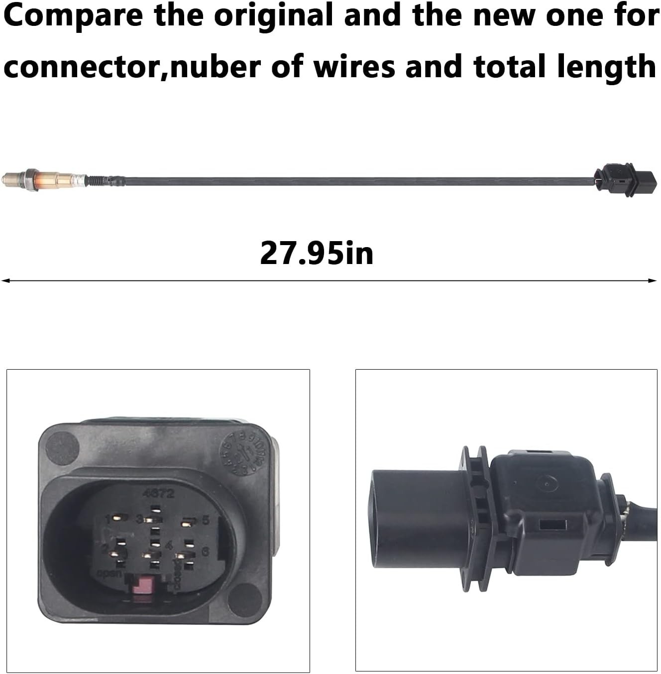 VW Jetta Golf Passat 234-5107 O2 Oxygen Sensor Air Fuel Ratio Upstream 250-25035