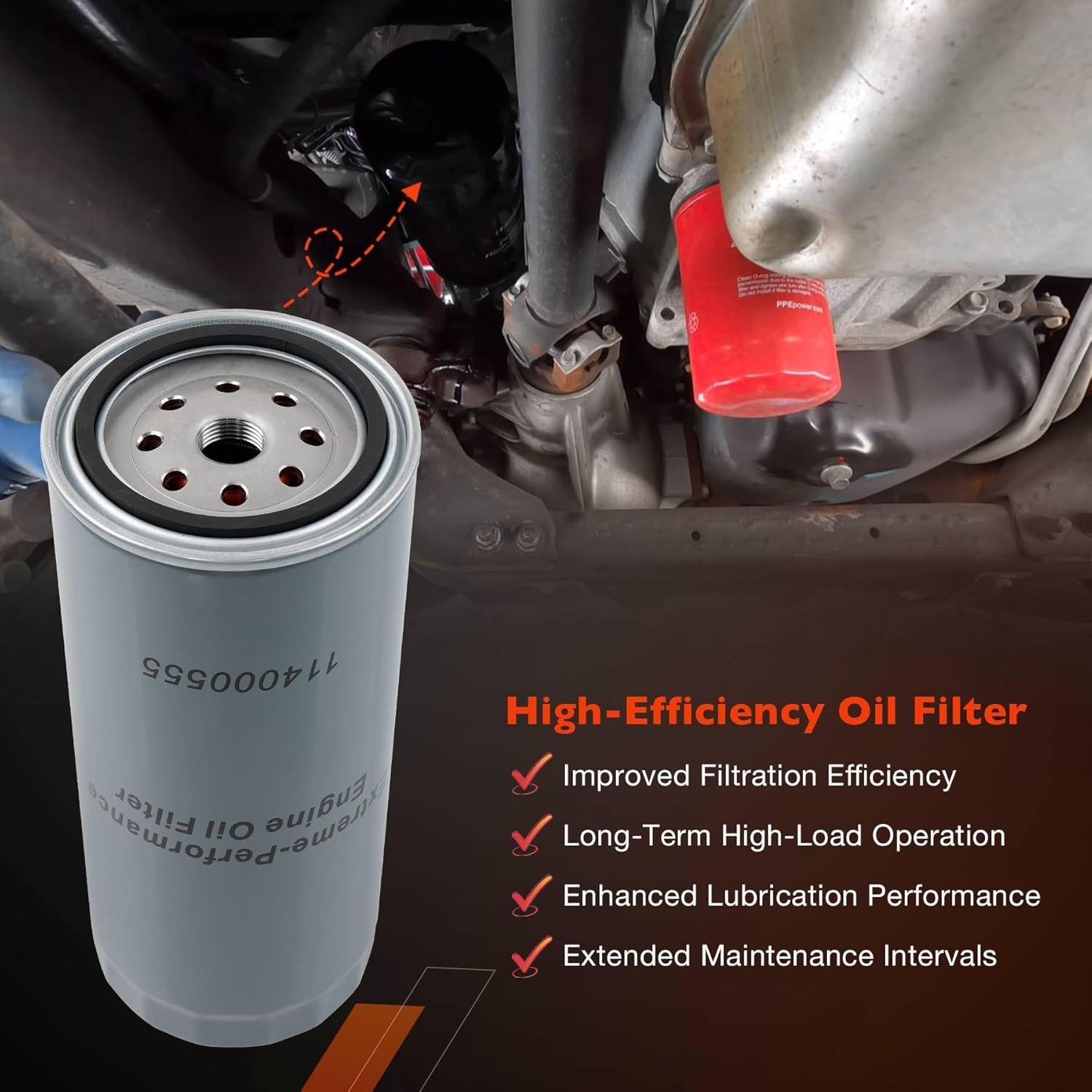6.6 Duramax Oil Filter (5 Micron) Compatible with 2001-2019 1 Pack