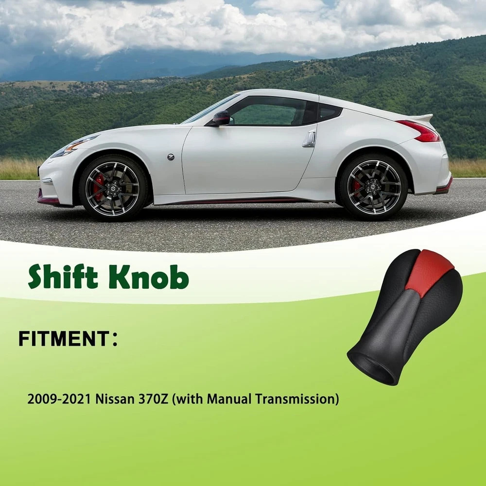 Gear Shift Knob Shifter Handle Compatible with 2009-2021 Nissan 370Z Nismo