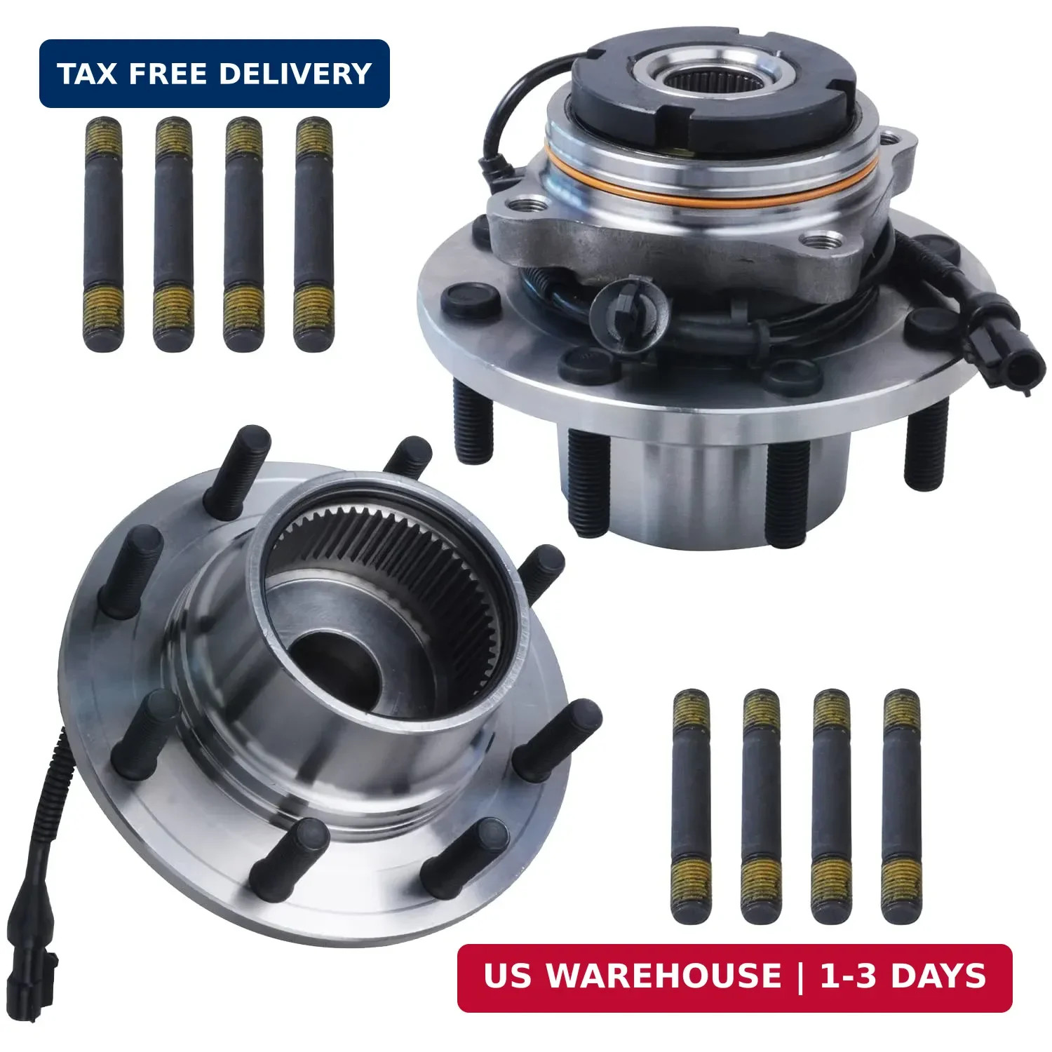 Detroit Axle – 4WD Front Wheel Bearing Hubs for 99-04 Ford F-250 F-350 F-450 F-5
