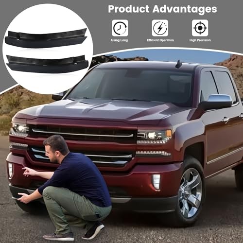 Front Bumper Filler Set Compatible with Chevy Silverado 1500 Left and Right