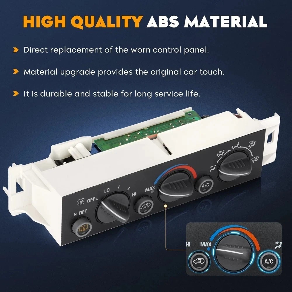 A/C Heater Control Module for 1996-2000 Chevy Tahoe C1500/C2500 Suburban, GMC…