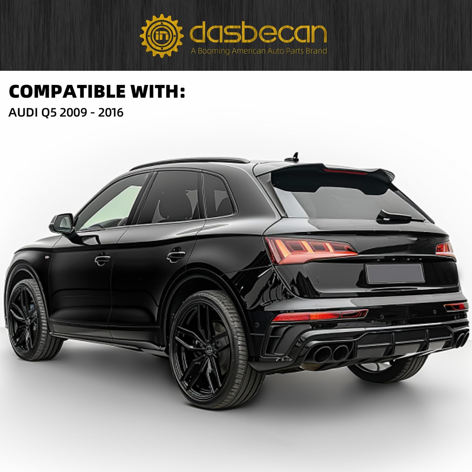 Rear Bumper Tail Light Right Passenger Side for 2009-2016 Audi Q5 Replaces