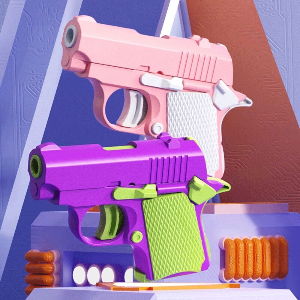 3D Printing Fidget Toy Gun Sensory Toy Anxiety Relief Toy Gravity Gun Adult Gift