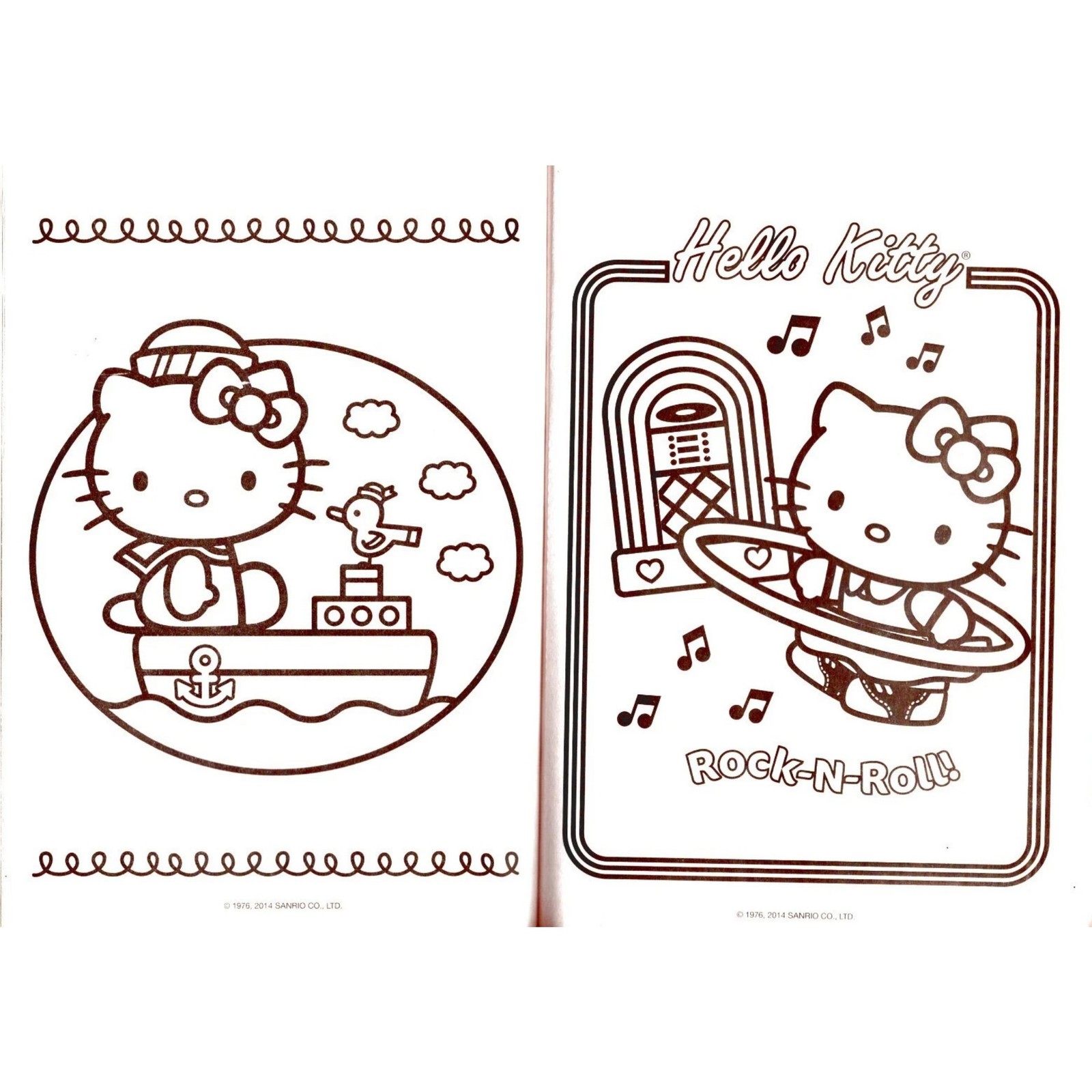 Set of 2 Sanrio Hello Kitty & Friends Jumbo Coloring & Activity Book