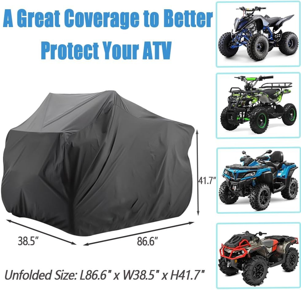 ATV Covers Waterproof 4 Wheeler Covers Quad Covers Used for Polaris Yamaha Suzuk