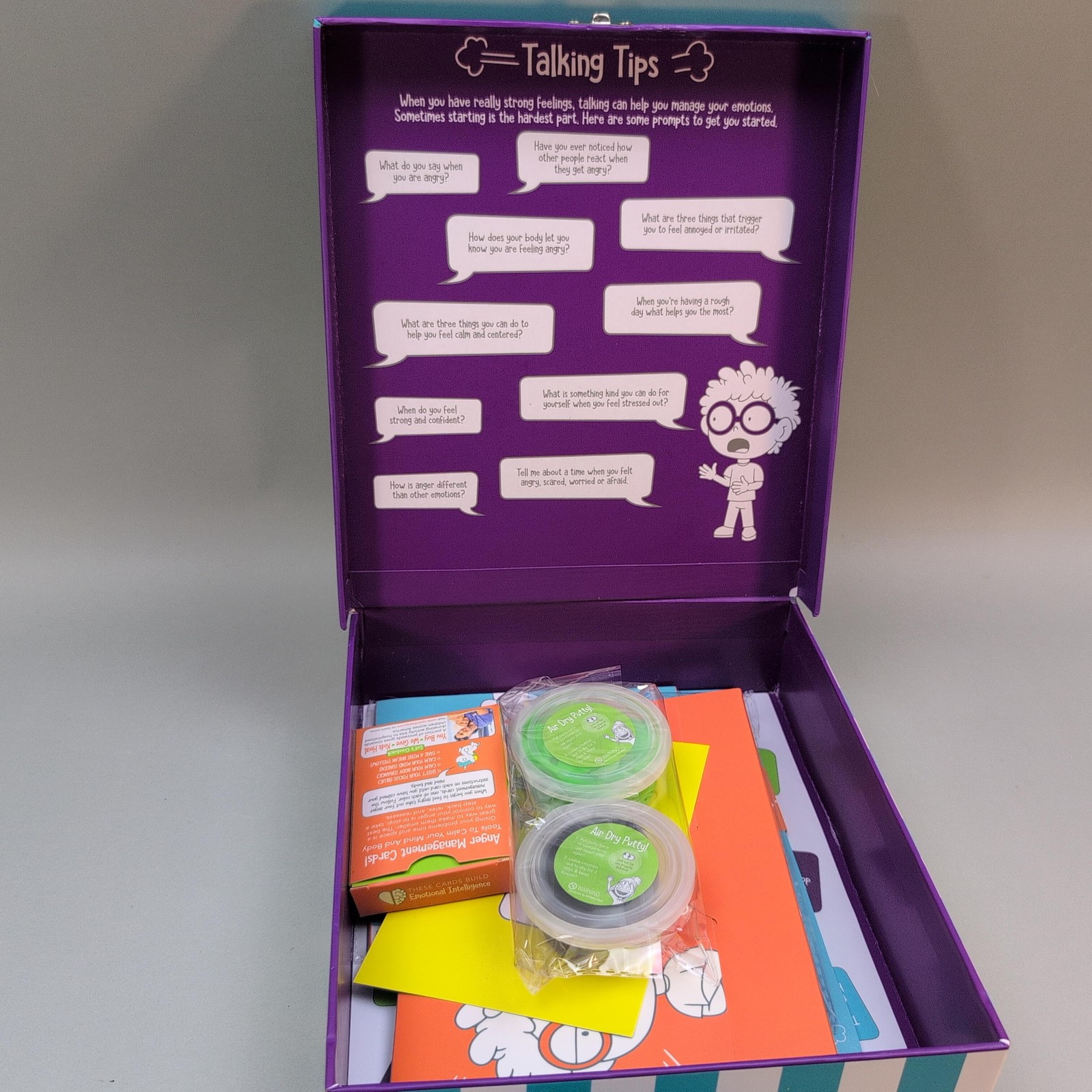 Open The Joy Learning Emotions Spinner & Manage Anger Kit Lot Kids Multicolor