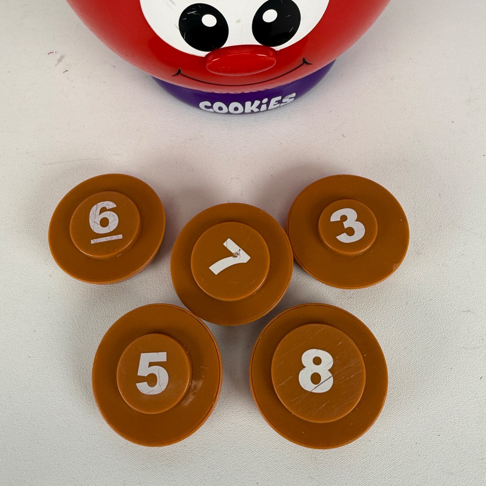 The Learning Journey Learn With Me – Count And Learn Cookie Jar 5 COOKIES NO LID