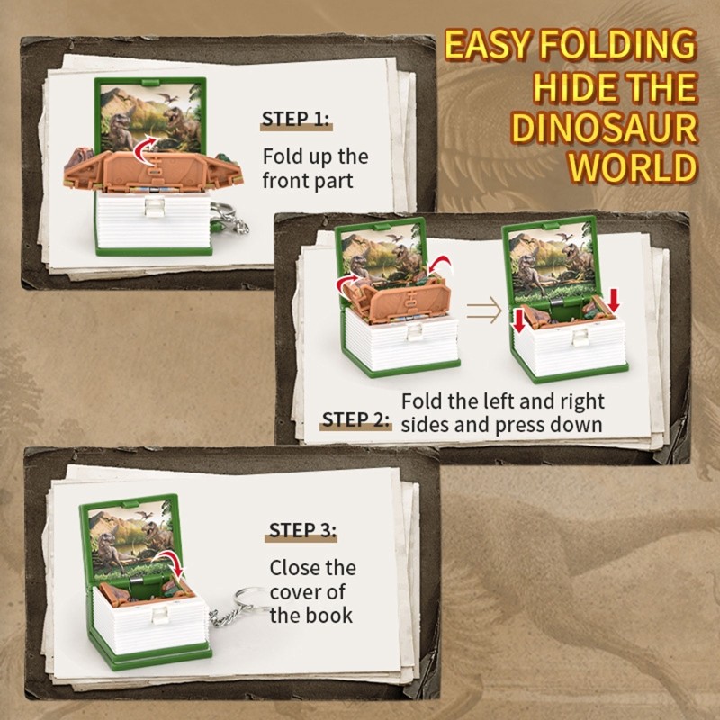 Cute Purse and Backpack Keychain Toys for for Kids Adults Dinosaurs Decor