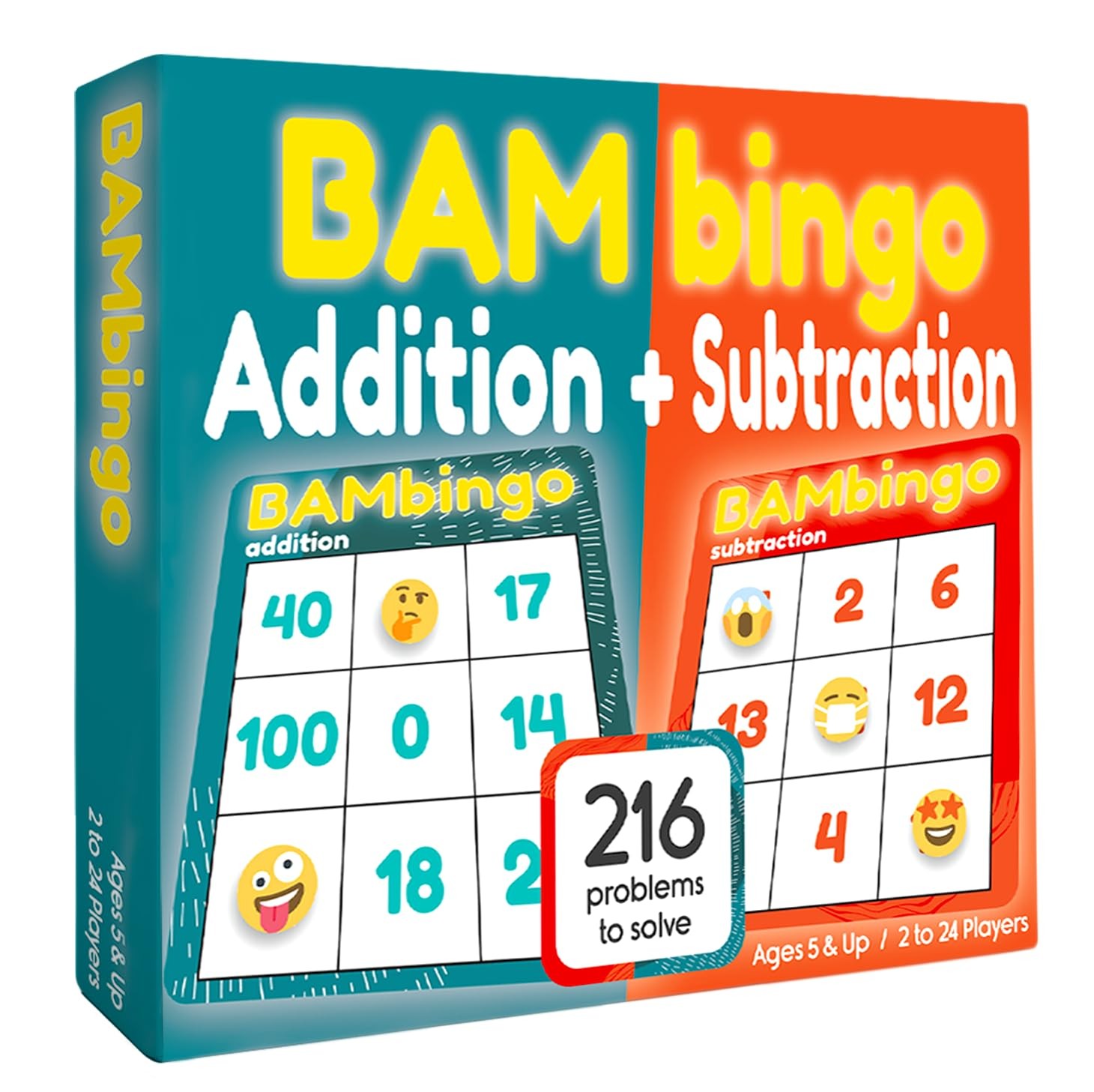 Addition and Subtraction Facts Bingo Game – 1st 2nd & 3rd Grade Educational M…
