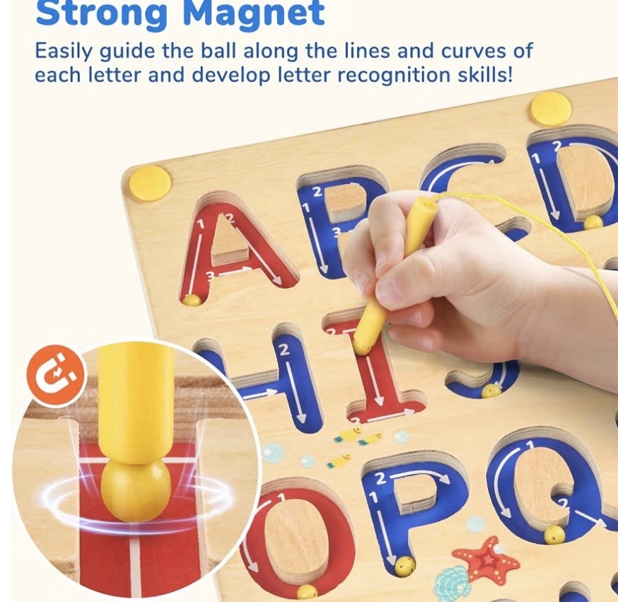 JoyCat Magnetic Letter Tracing Practice Board, for Kids NIB