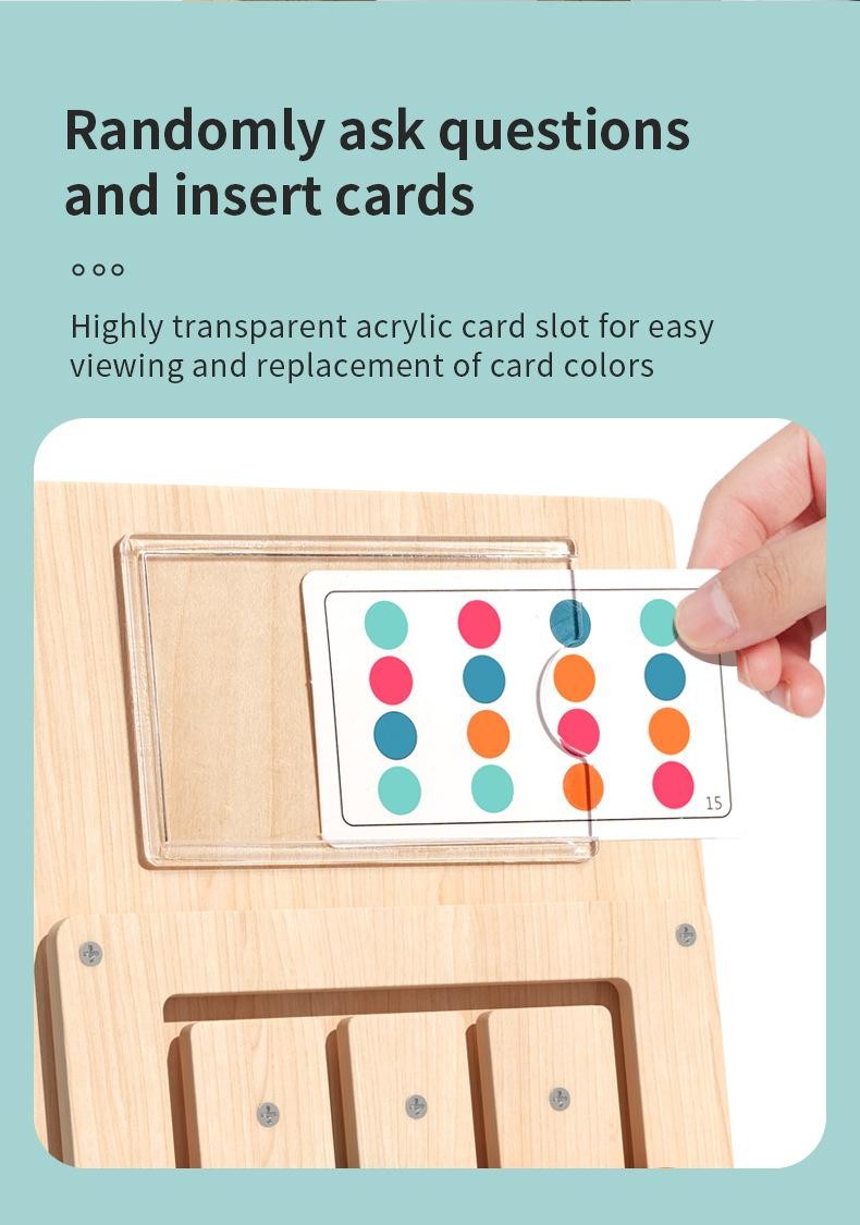 Wooden Color Shape Matching Puzzle Board Kids Brain Training Toy