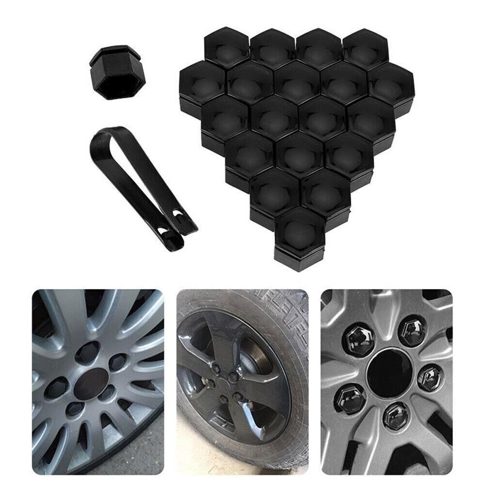 20x Car Rims Wheel Nut Screw Cover Lug Dust Bolt Hub Caps Accessories 17/19/21mm