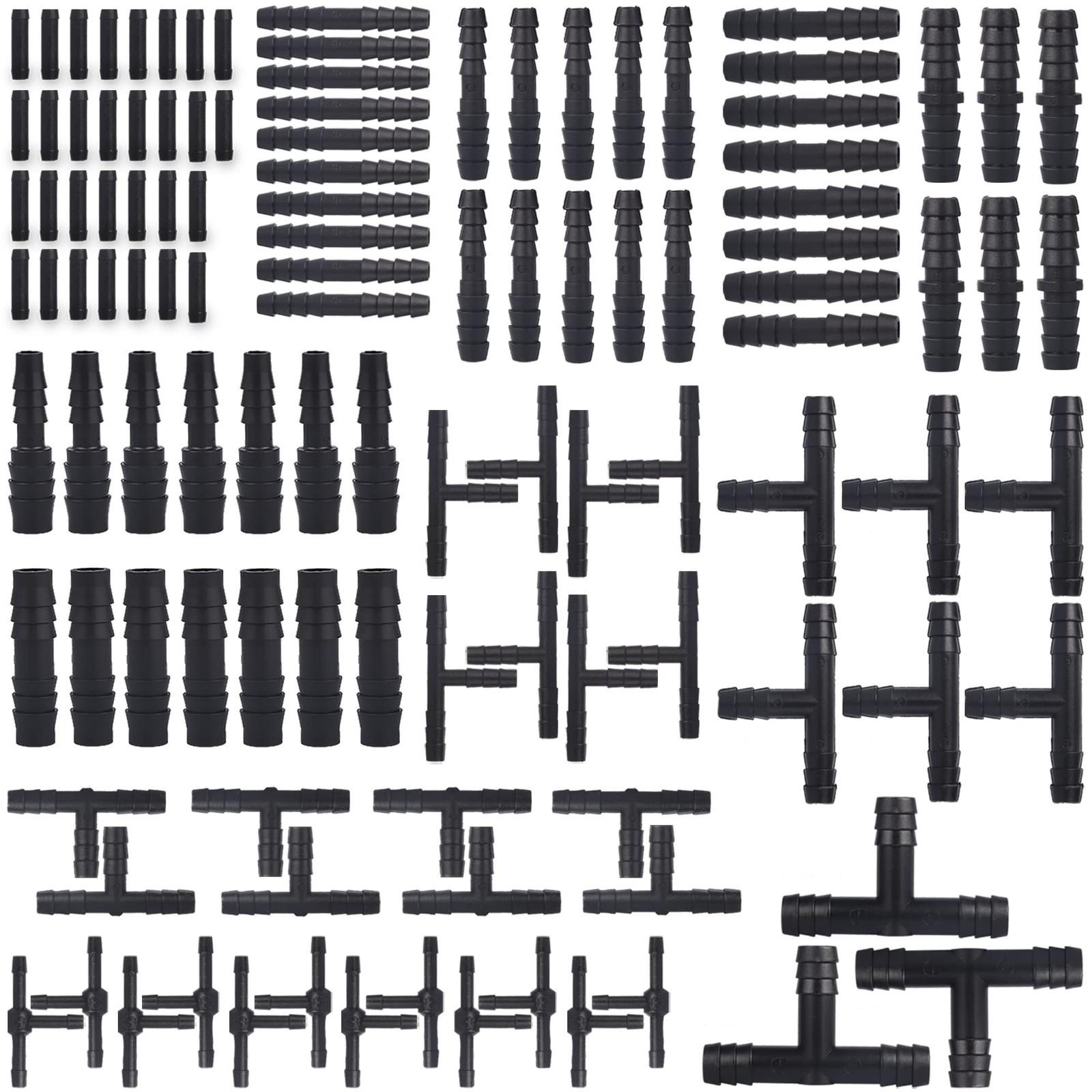 115pcs Universal Vacuum Line Fittings Kit – 12 Size Hose Connectors Assortment