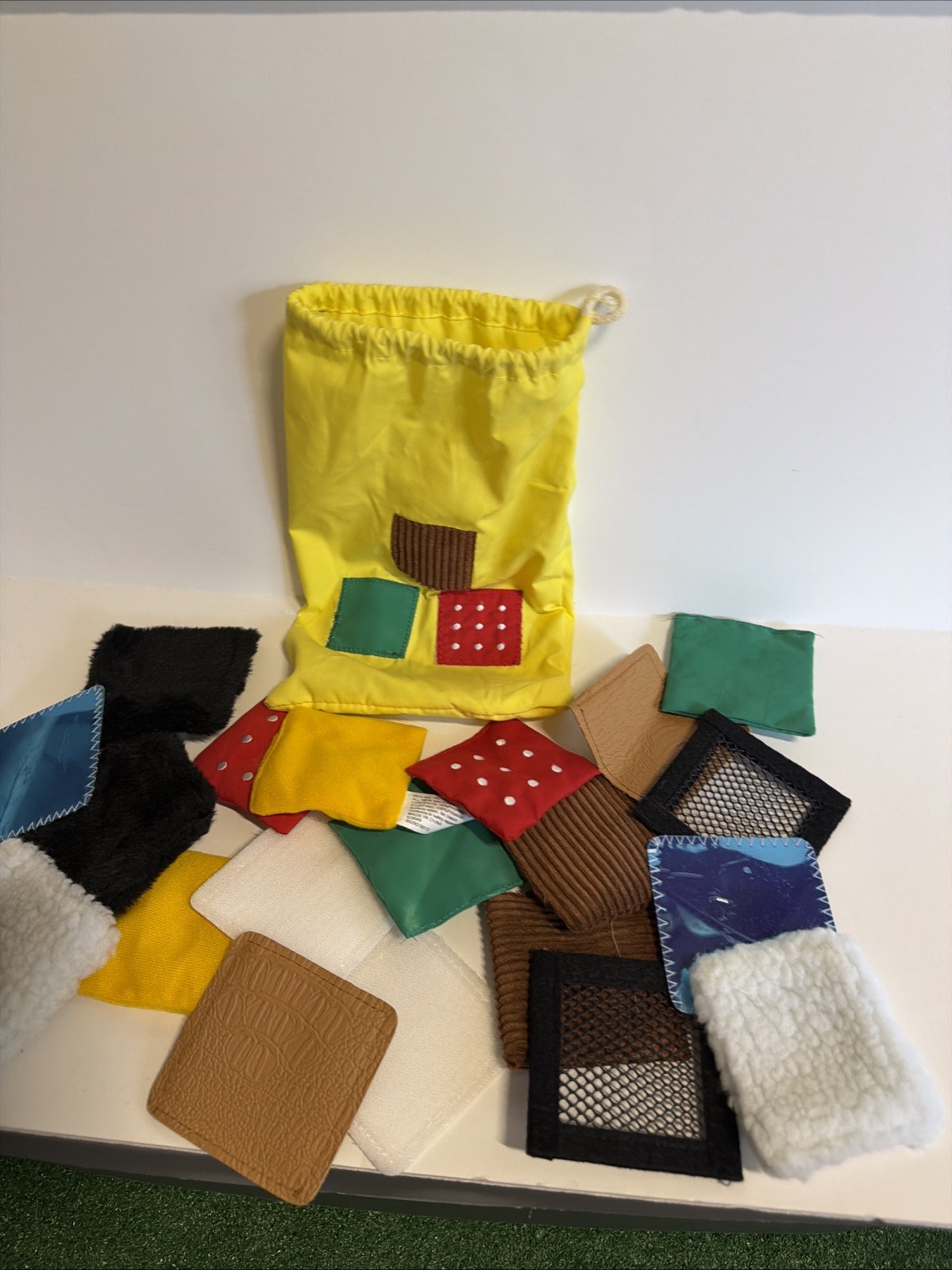 Early Learning Teaching Touchables Texture Squares Autism Tactile Sensory 3yrs+