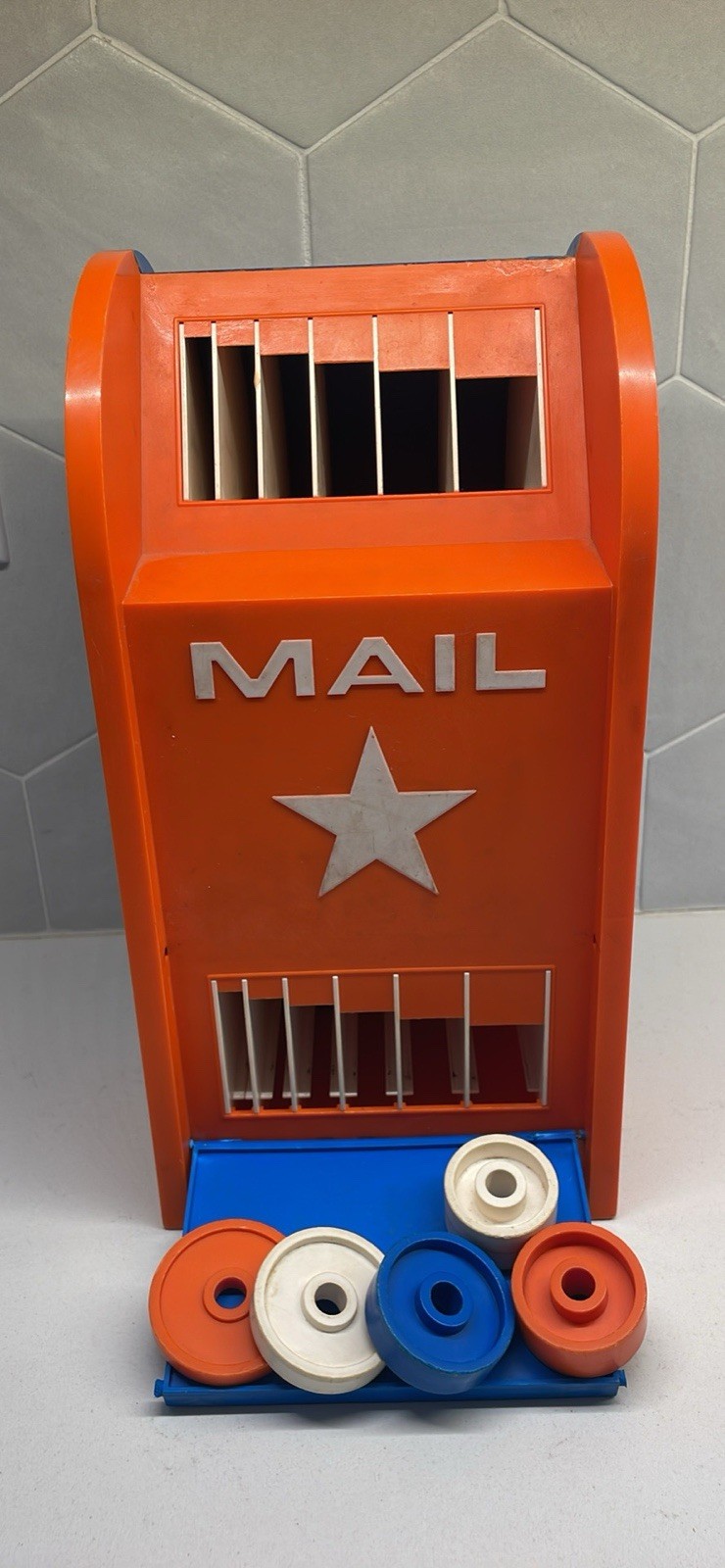 Vintage Samsonite Toys Mail Mailbox Shape Sorter Toy – Extremely rare
