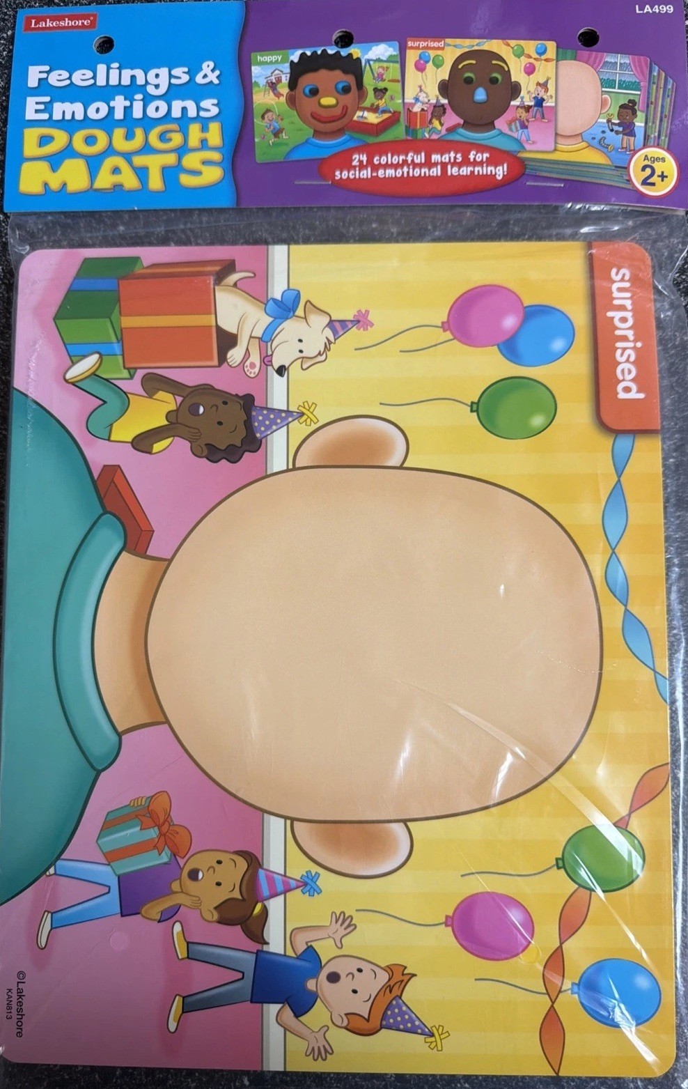 Feelings & Emotions Dough Mats 24 Colorful Mats Social Emotional Development