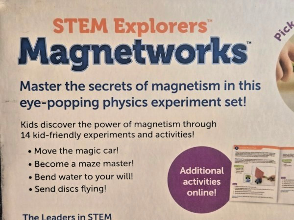 Learning Resources STEM Explorers Magnetworks 46-Piece Set – Ages 5+ Physics Kit