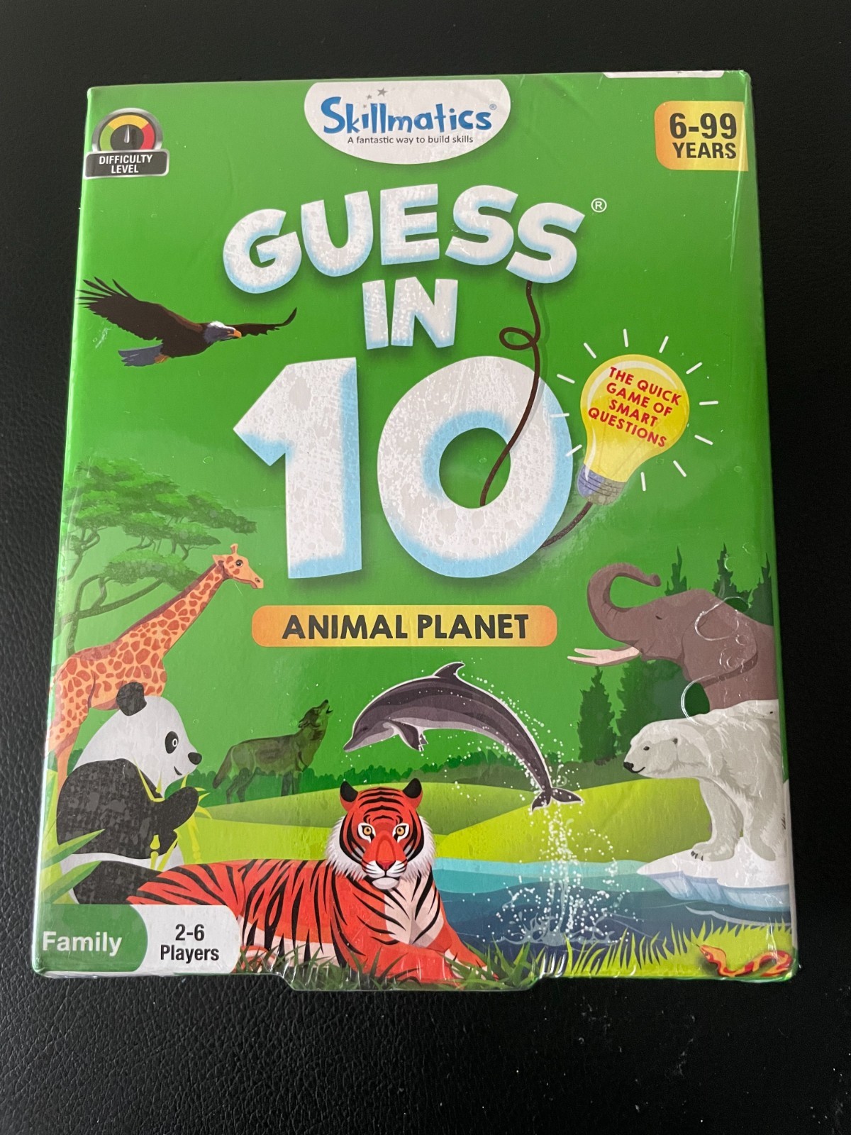 Guess in 10 Card Game Animal Planet Skillmatics Ages 6+ New