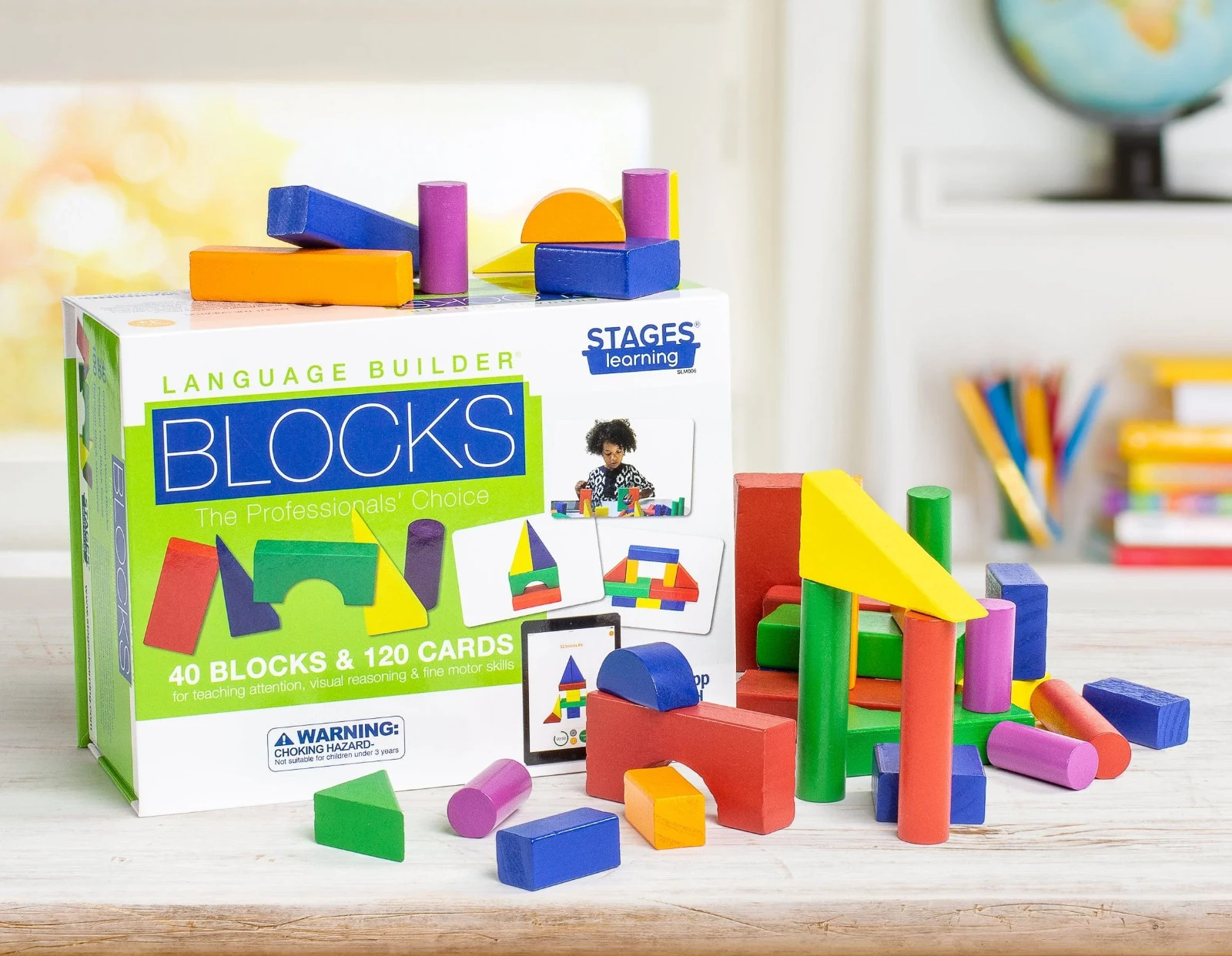 Stages Learning Language Builder BLOCKS Curriculum Kit, 40 Blocks & 120 Cards