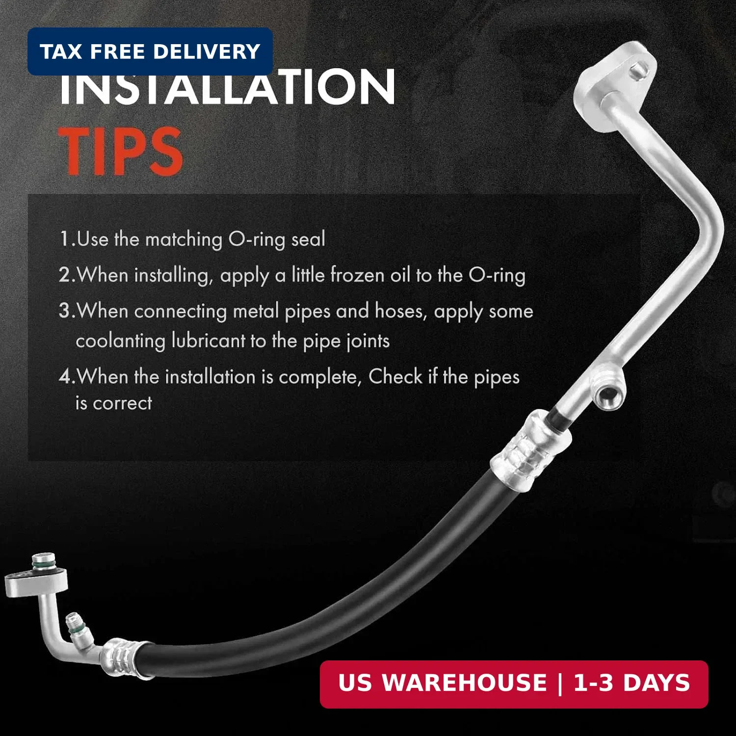 A/C Discharge Line Hose Assembly Compatible with Toyota Corolla 2009-2013