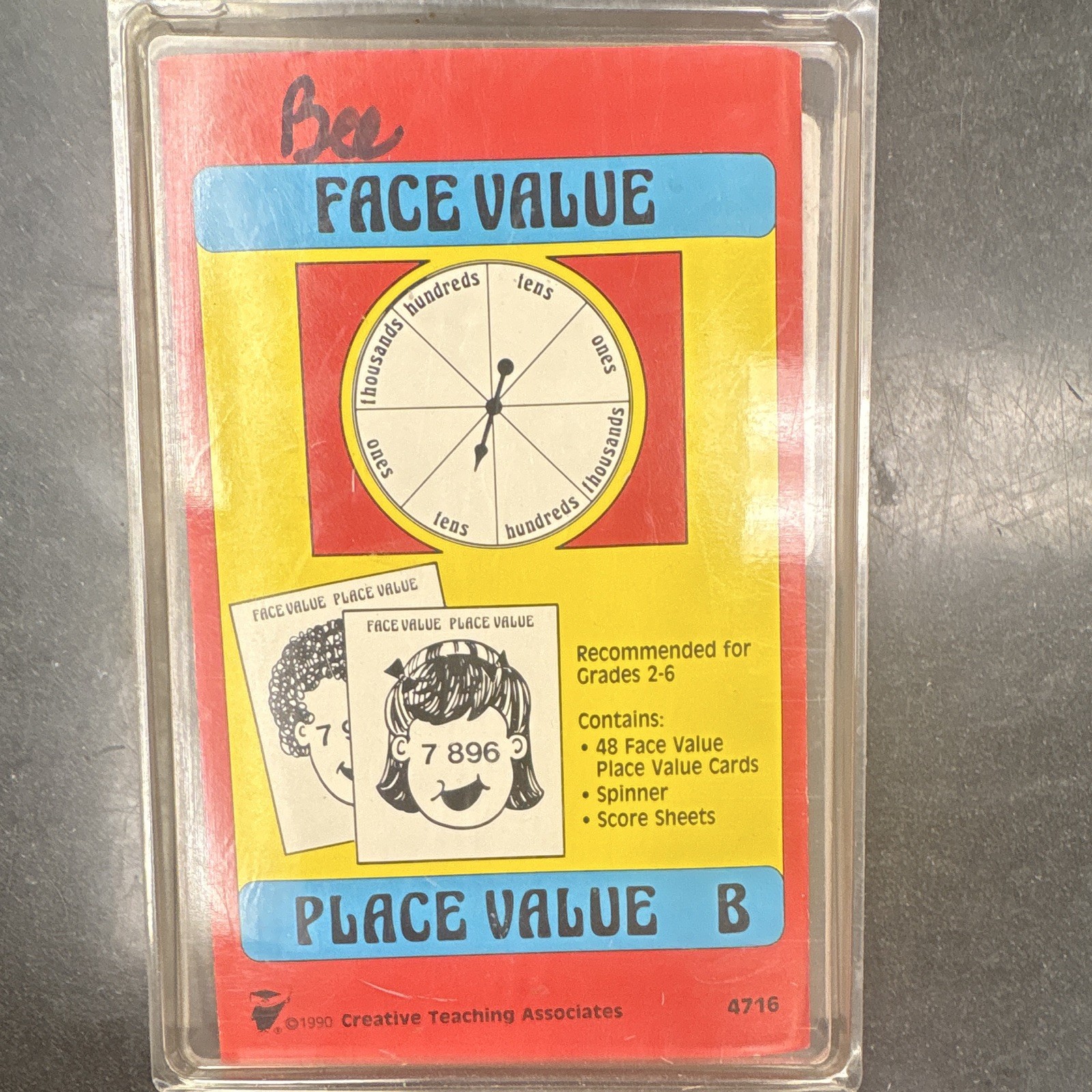 Creative Teaching Associates Face Value Place Value B Math Game Cards MPN 4716